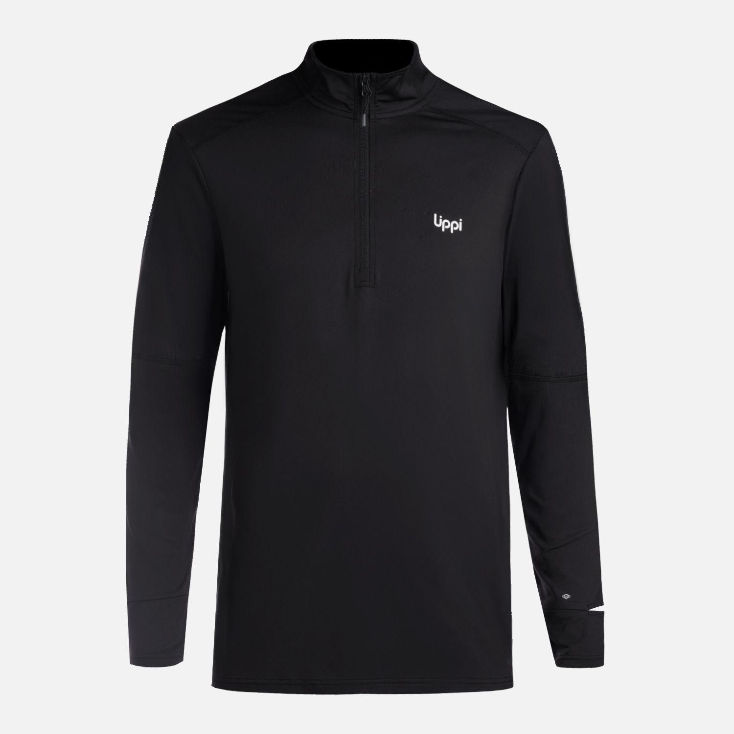 Polerón Hombre Puerto Trucco 1/4 Zip Negro Lippi V26-5