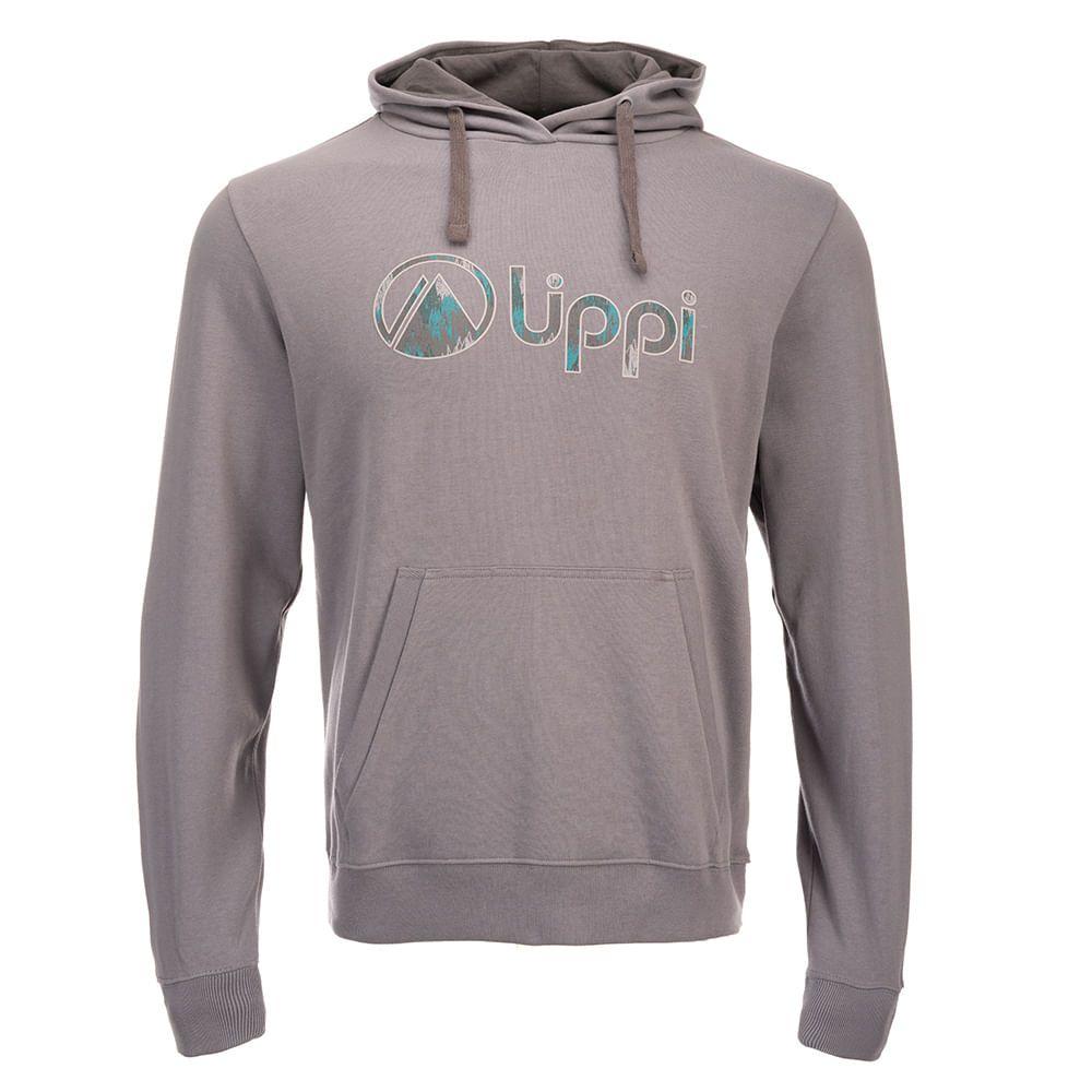 Poleron Hombre Insigne Cotton Hoody Gris Melange Lippi-0