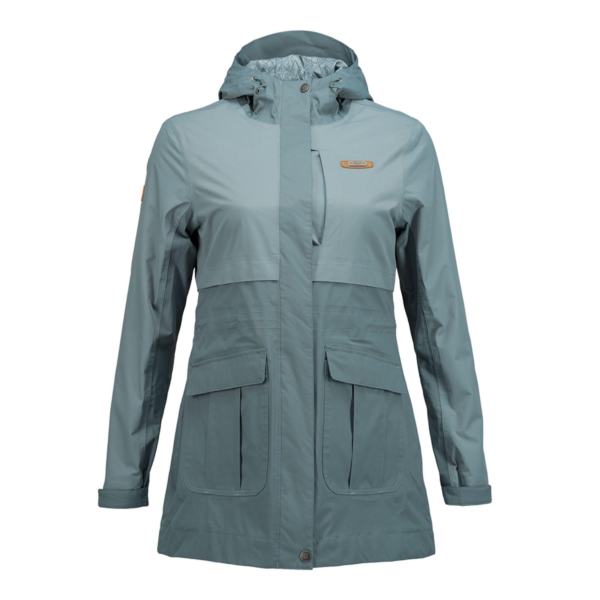 Chaqueta Mujer Drizzle B-Dry Jacket Azul Grisaceo Lippi-0