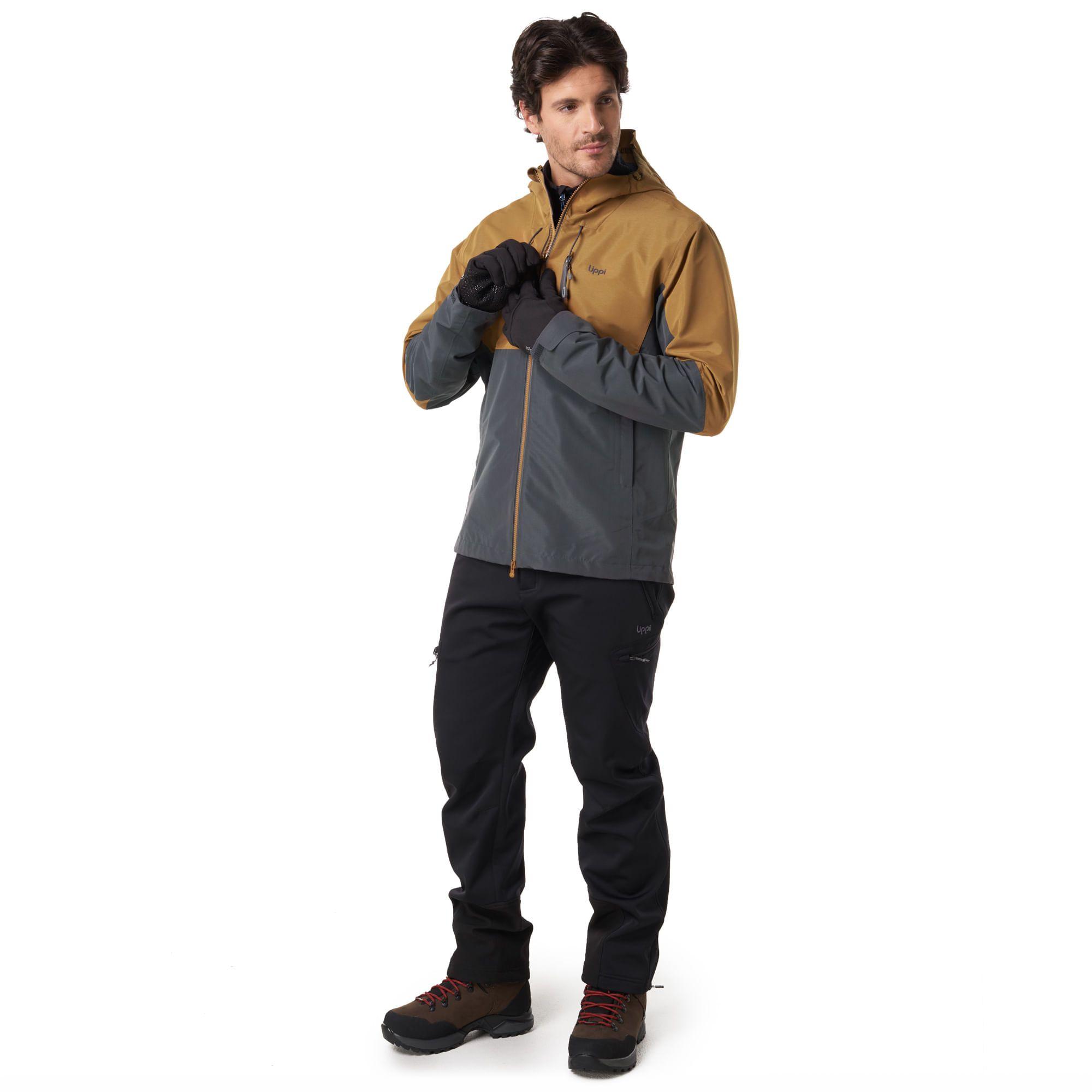 Chaqueta Hombre Summit B-Dry Hoody Jacket Mostaza / Grafito Lippi-1