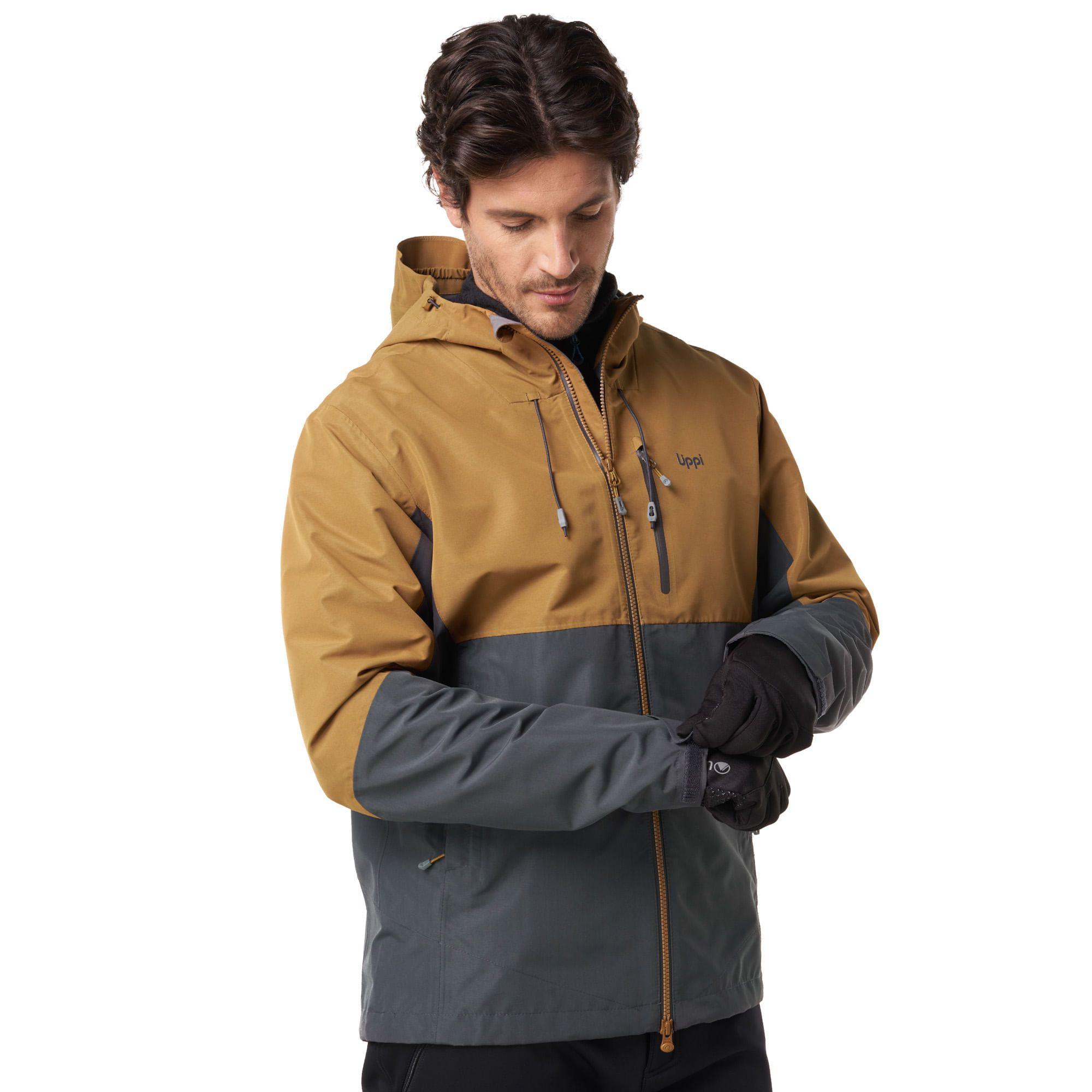 Chaqueta Hombre Summit B-Dry Hoody Jacket Mostaza / Grafito Lippi-2