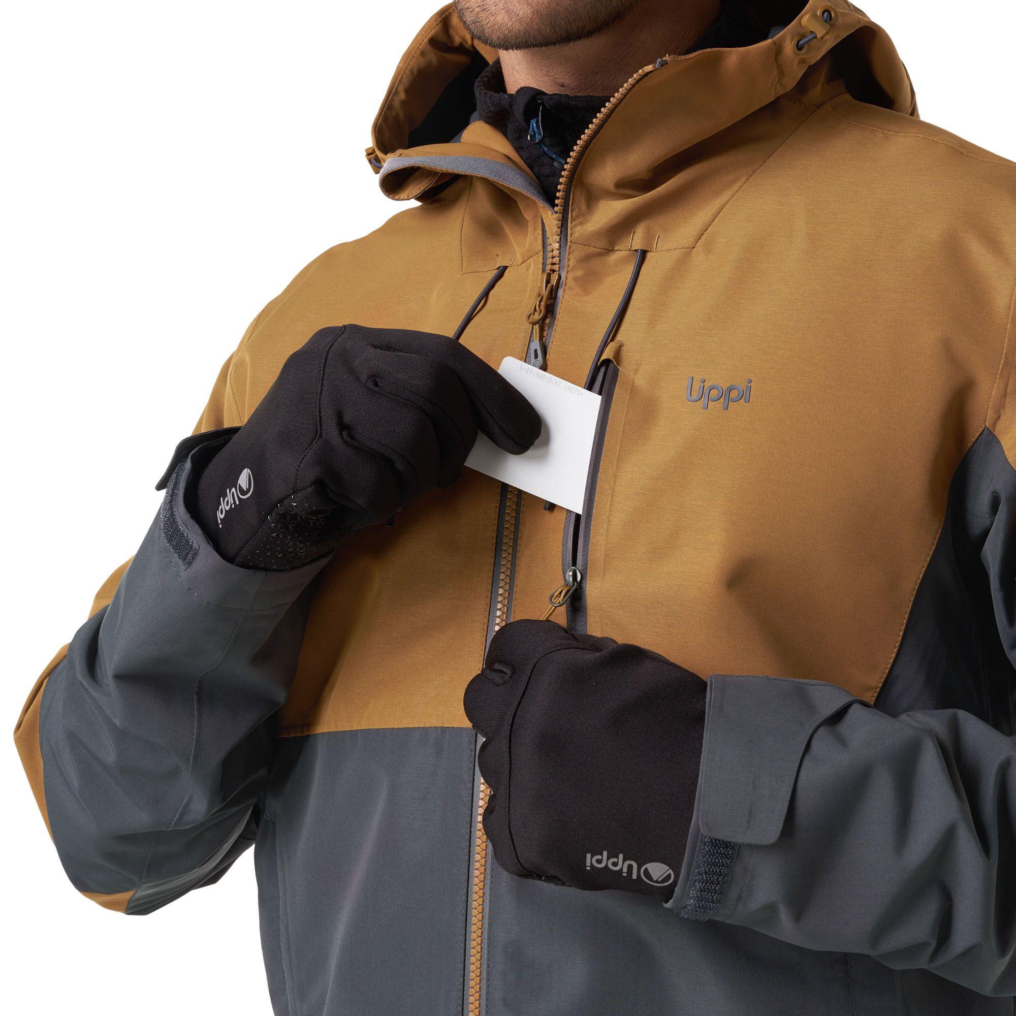 Chaqueta Hombre Summit B-Dry Hoody Jacket Mostaza / Grafito Lippi-5