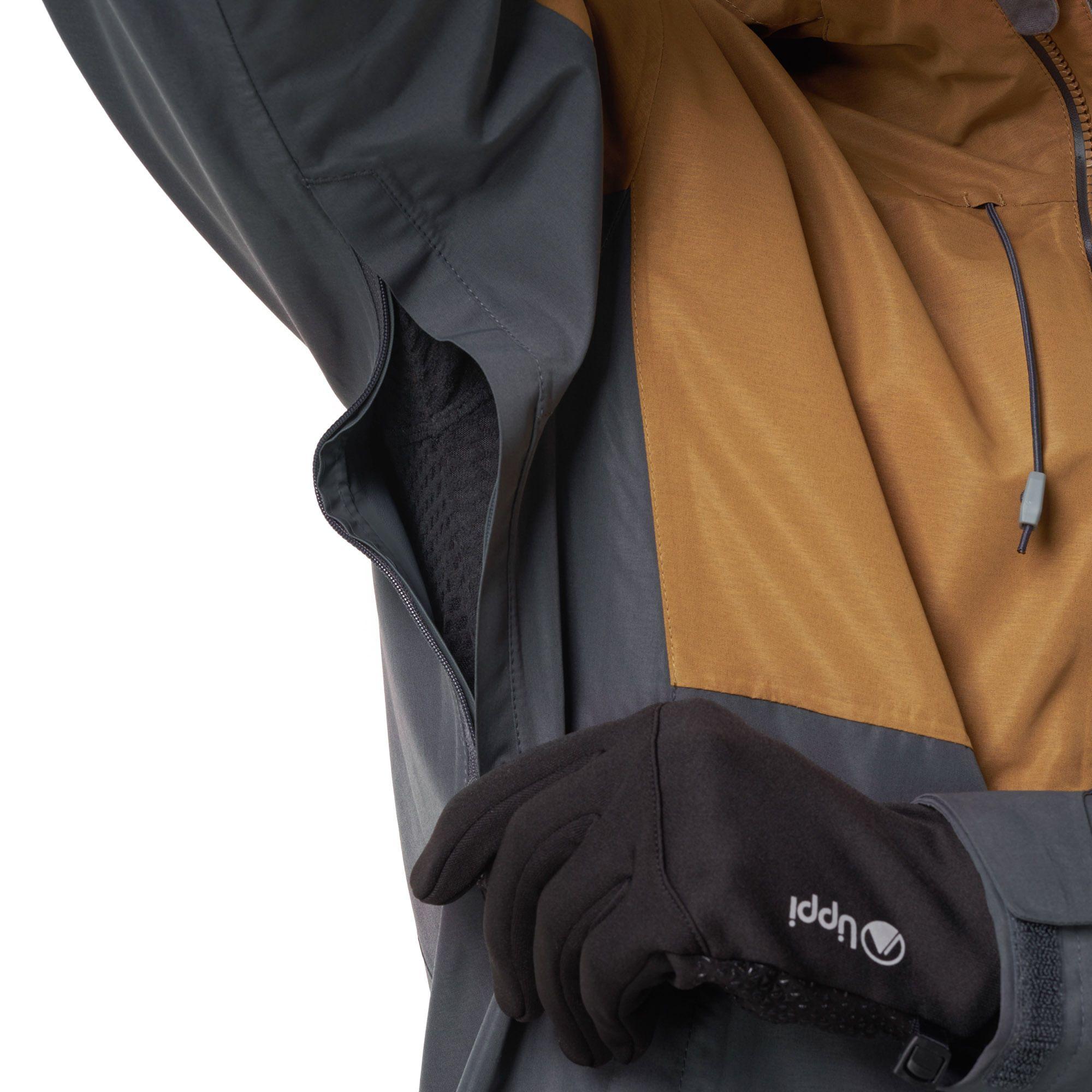 Chaqueta Hombre Summit B-Dry Hoody Jacket Mostaza / Grafito Lippi-7