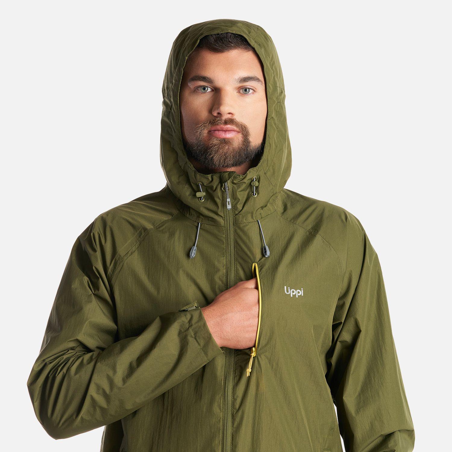 Chaqueta Hombre Nassau B-Dry Hoody Jacket Verde Oliva Lippi-4