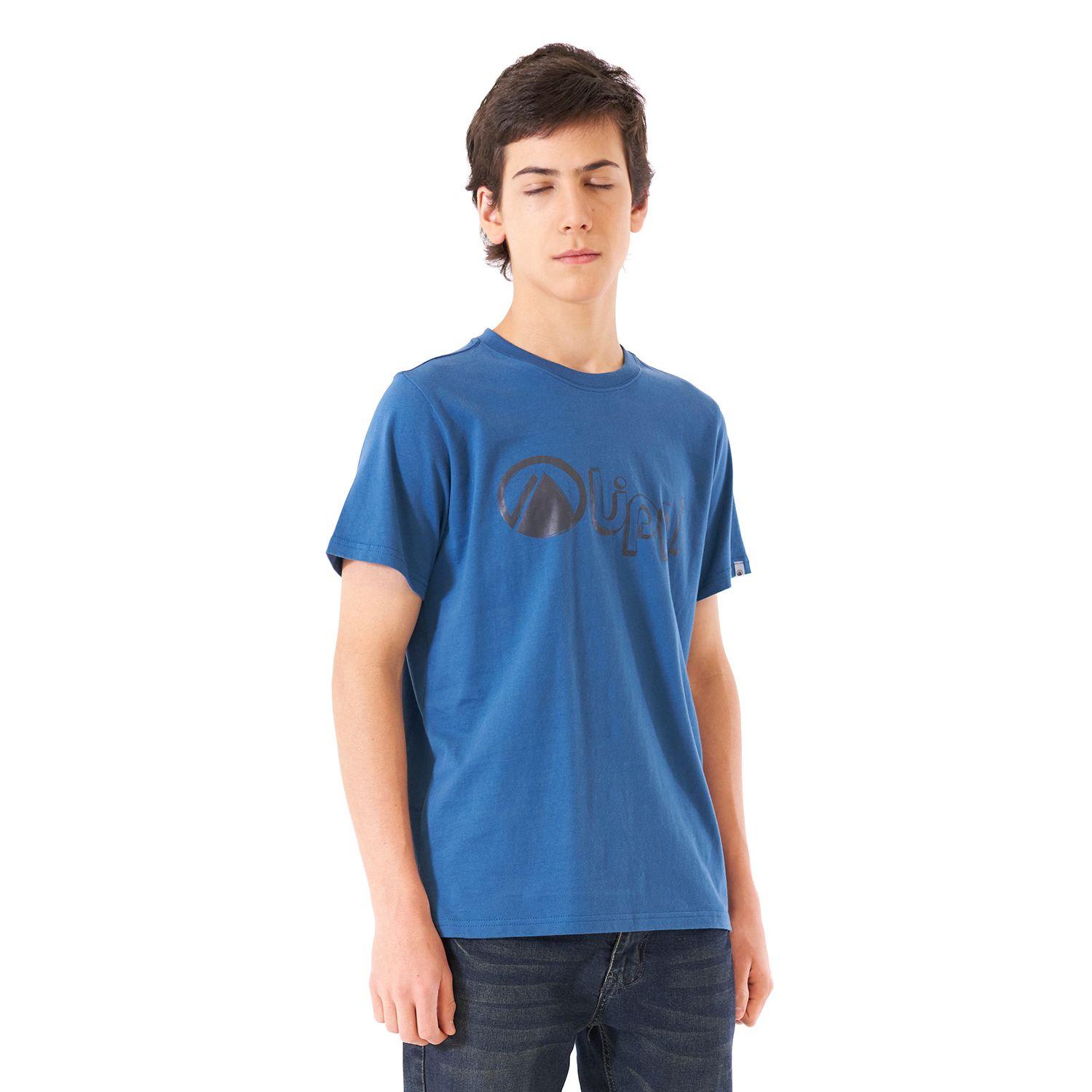 Polera Teen Boy Logo Lippi UV-Stop T-Shirt Azul Lippi V21-2
