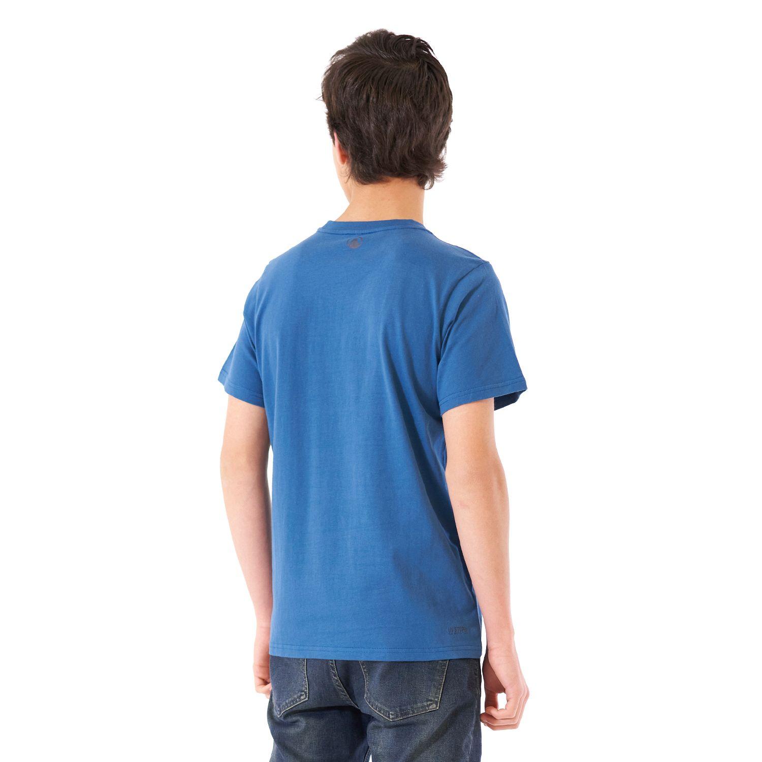Polera Teen Boy Logo Lippi UV-Stop T-Shirt Azul Lippi V21-3