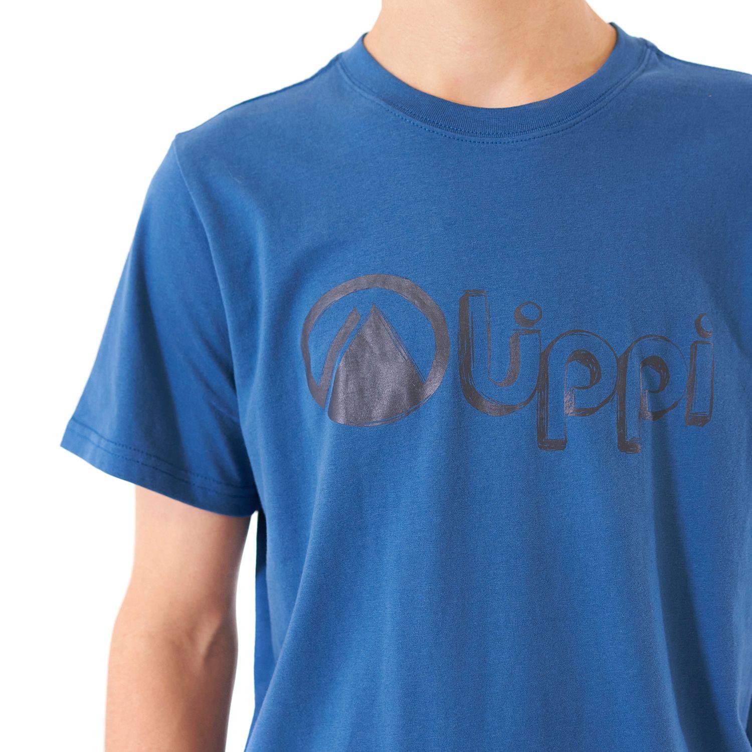Polera Teen Boy Logo Lippi UV-Stop T-Shirt Azul Lippi V21-4
