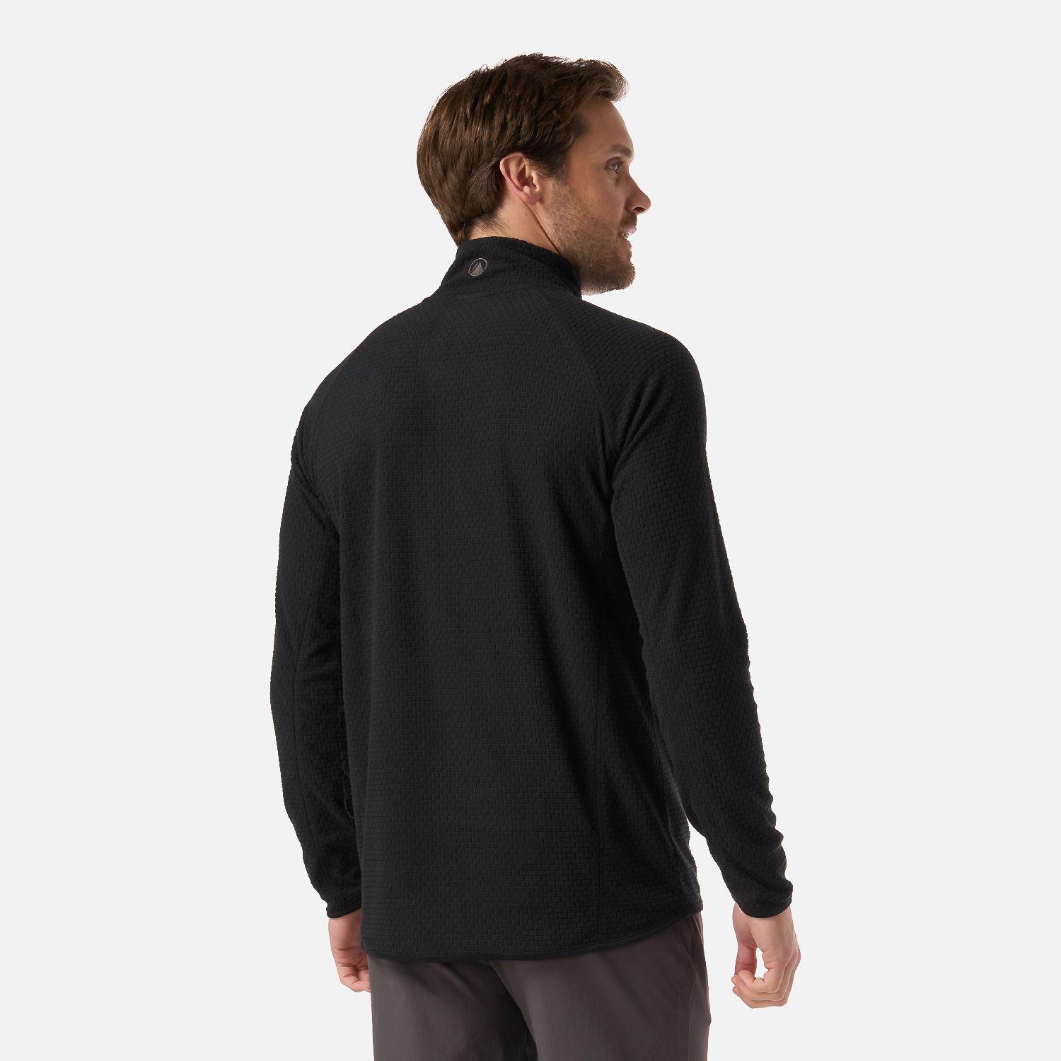 Polerón Hombre Jacaranda Nano-F 1/4 Zip Negro Lippi V26-2