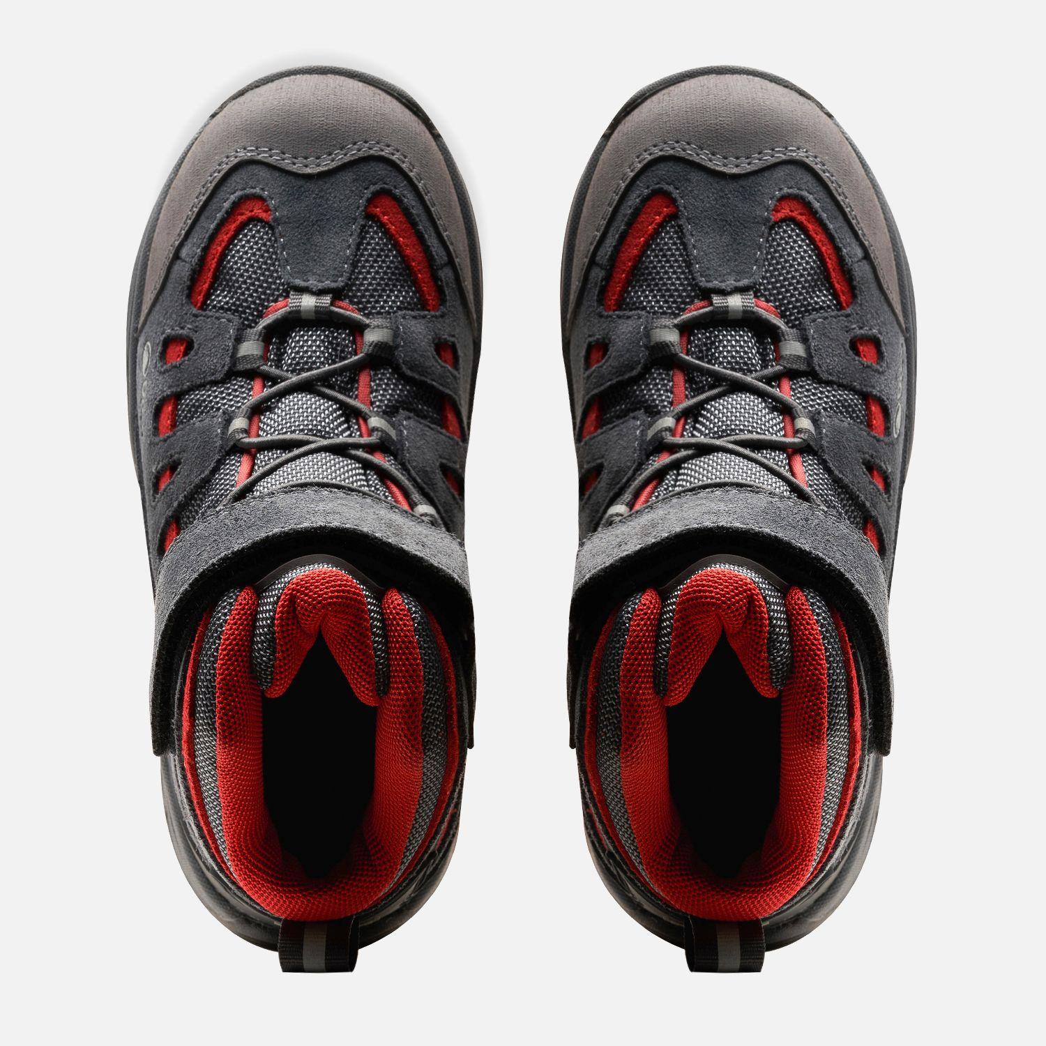 Botín Hombre Puelo Cs Hi Velcro Gris Medio / Rojo Oscuro Lippi V26-5