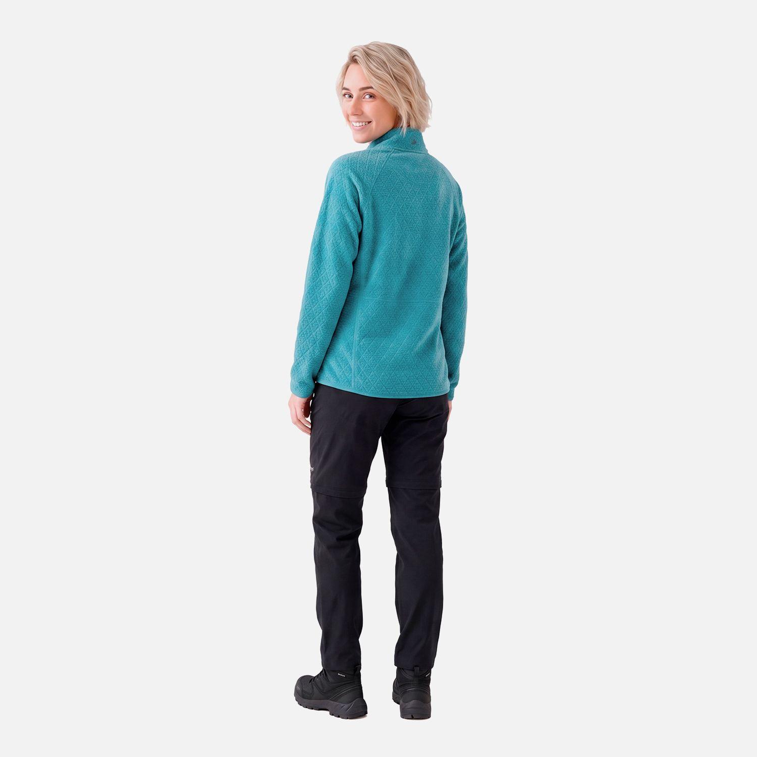 Polerón Mujer Jacaranda Nano-F 1/4 Zip Petroleo Claro Lippi V27-2