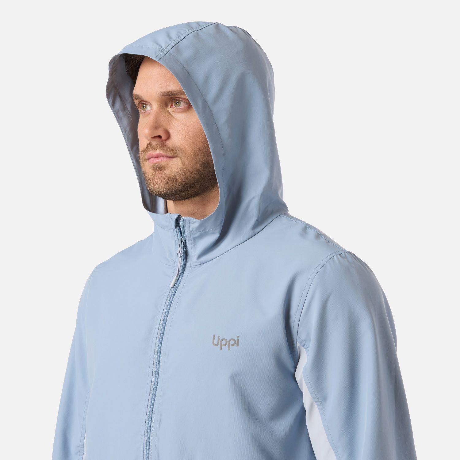 Chaqueta Hombre Nightfall Windbreaker 1/4 Zip Hoody Jacket Azul V26-3