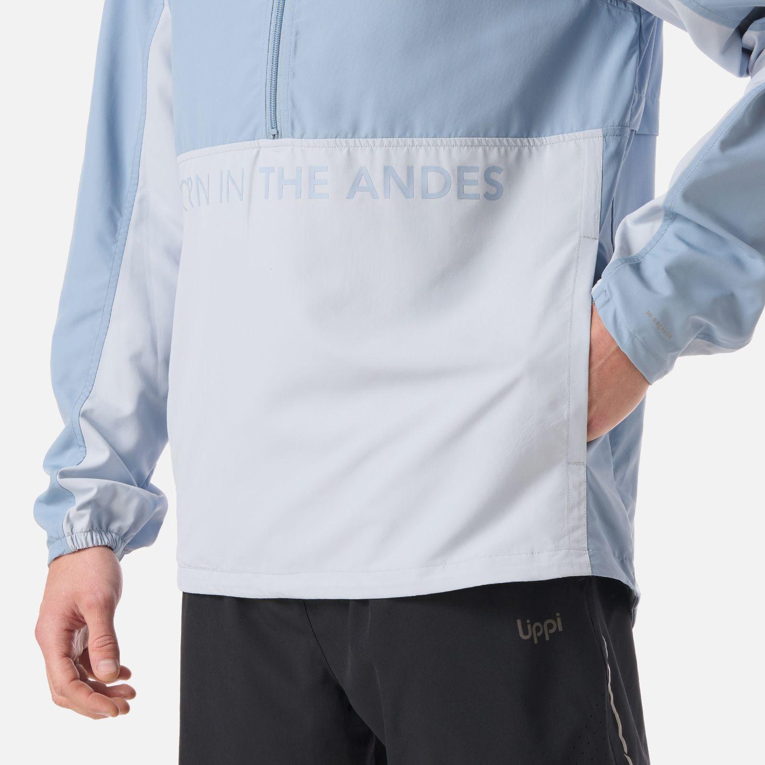 Chaqueta Hombre Nightfall Windbreaker 1/4 Zip Hoody Jacket Azul V26-4