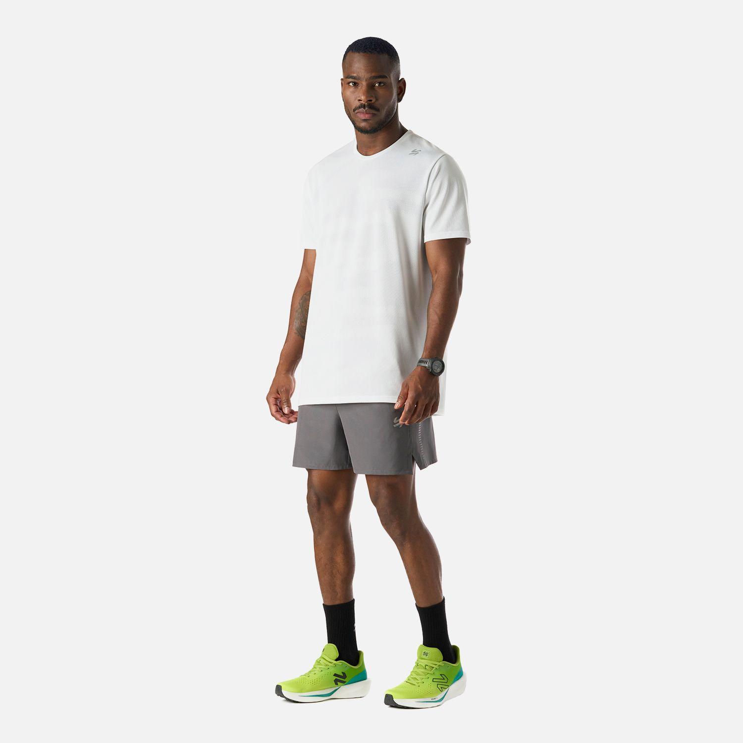 Polera Hombre Built To Move Pro T-Shirt Blanco Vulcano-6
