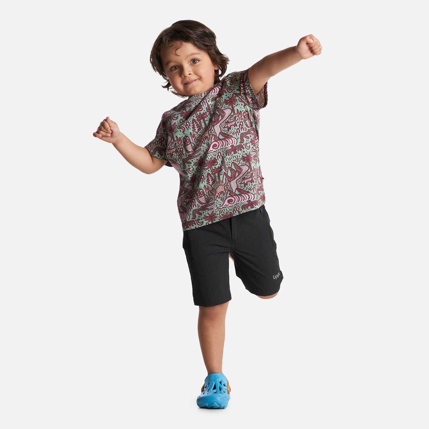 Polera Niño Tucuquere Print Jade Haka Honu V25-4