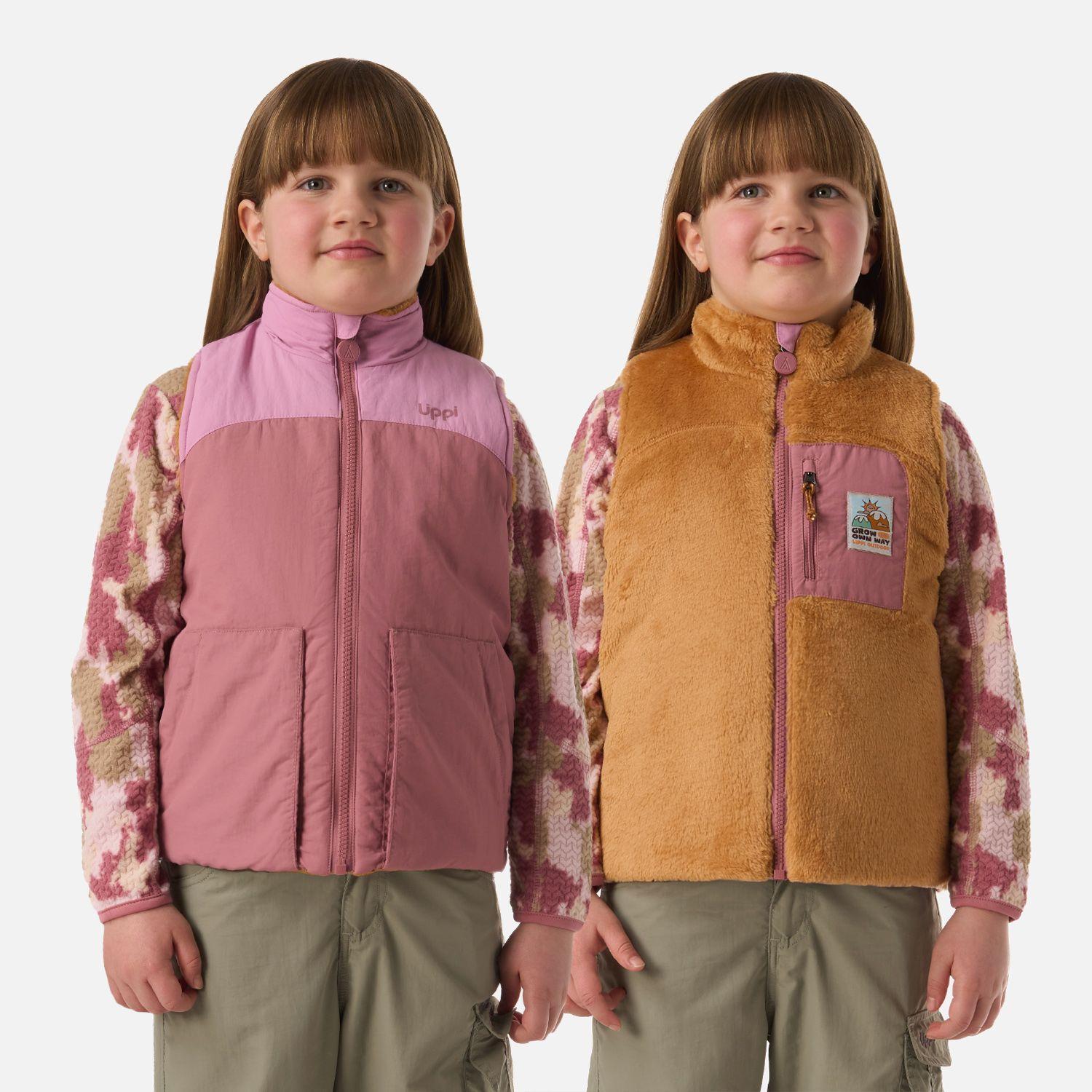Polar Niña Campfire 2-Faces Jacket Rosa Oscuro Lippi V26-0