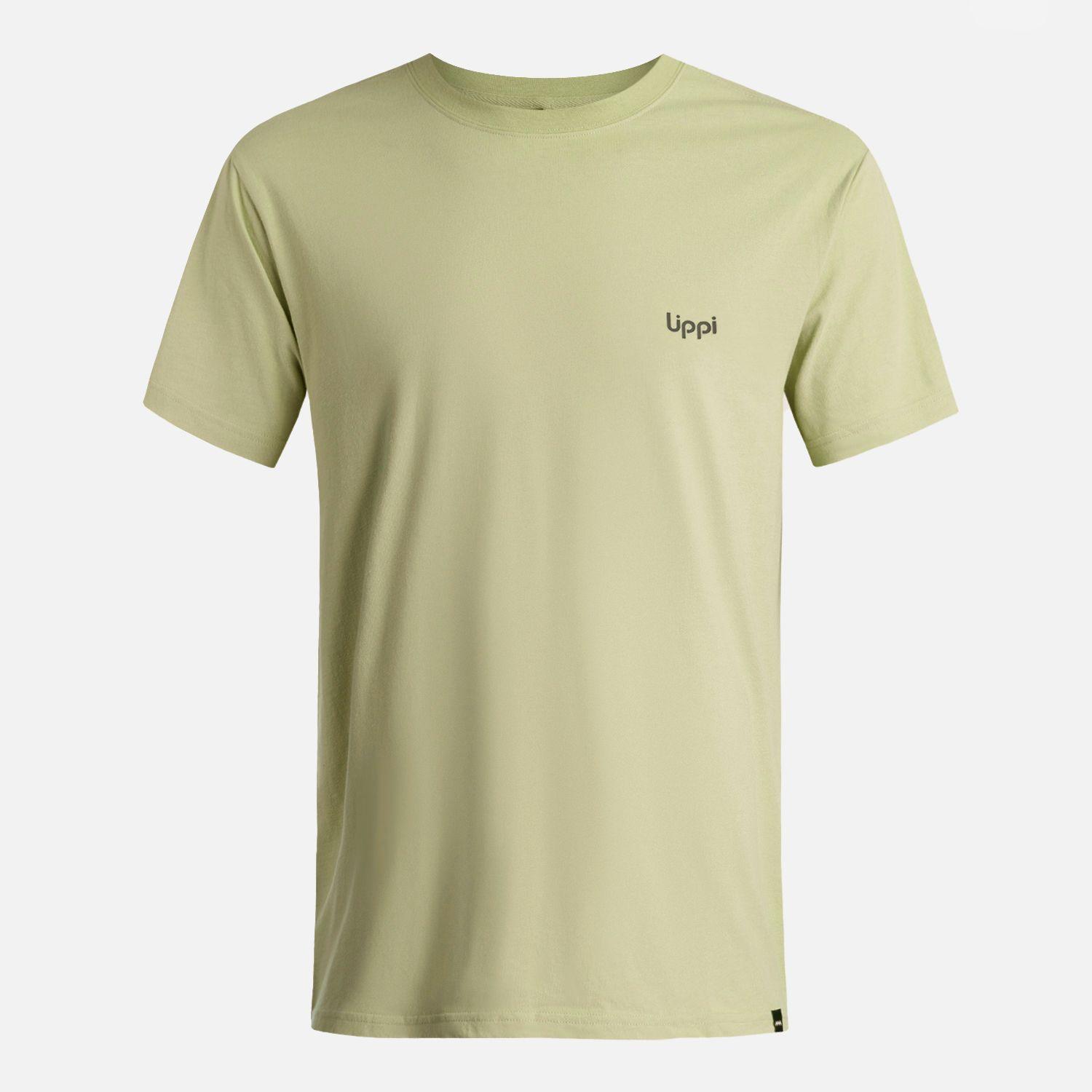Polera Hombre Logo Lippi Back Print T-Shirt Verde Manzana Lippi V26-5