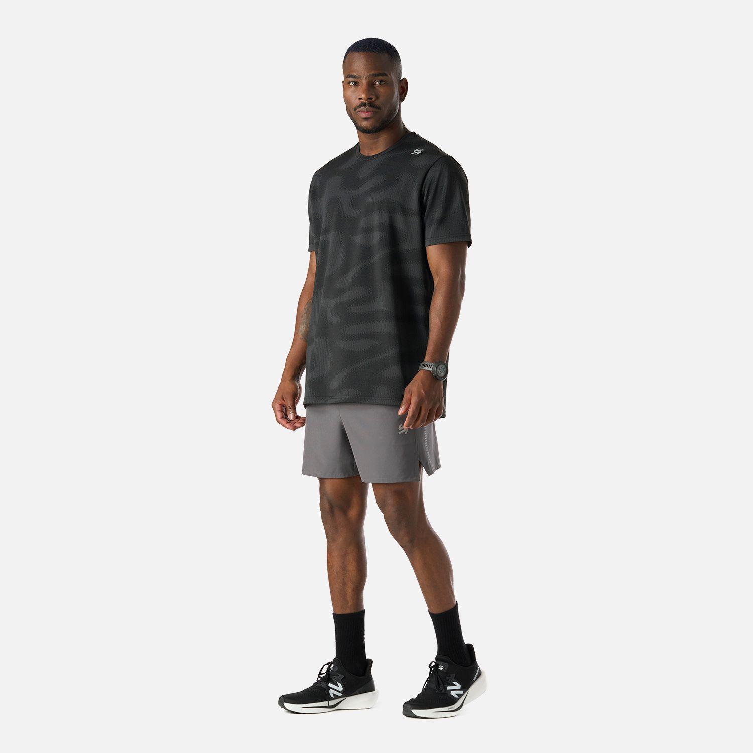 Polera Hombre Built To Move Pro T-Shirt Negro Vulcano-6