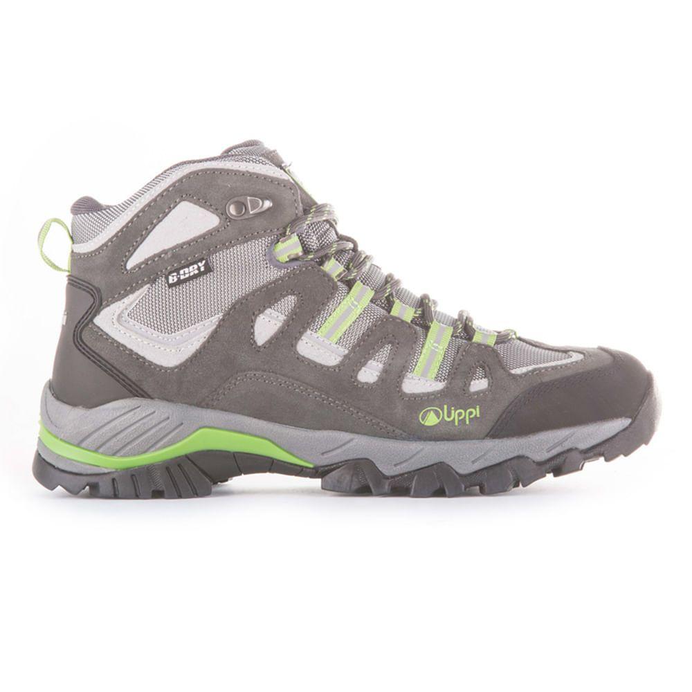 Botín Junior Puelo CS Hi Gris / Verde Lippi-0