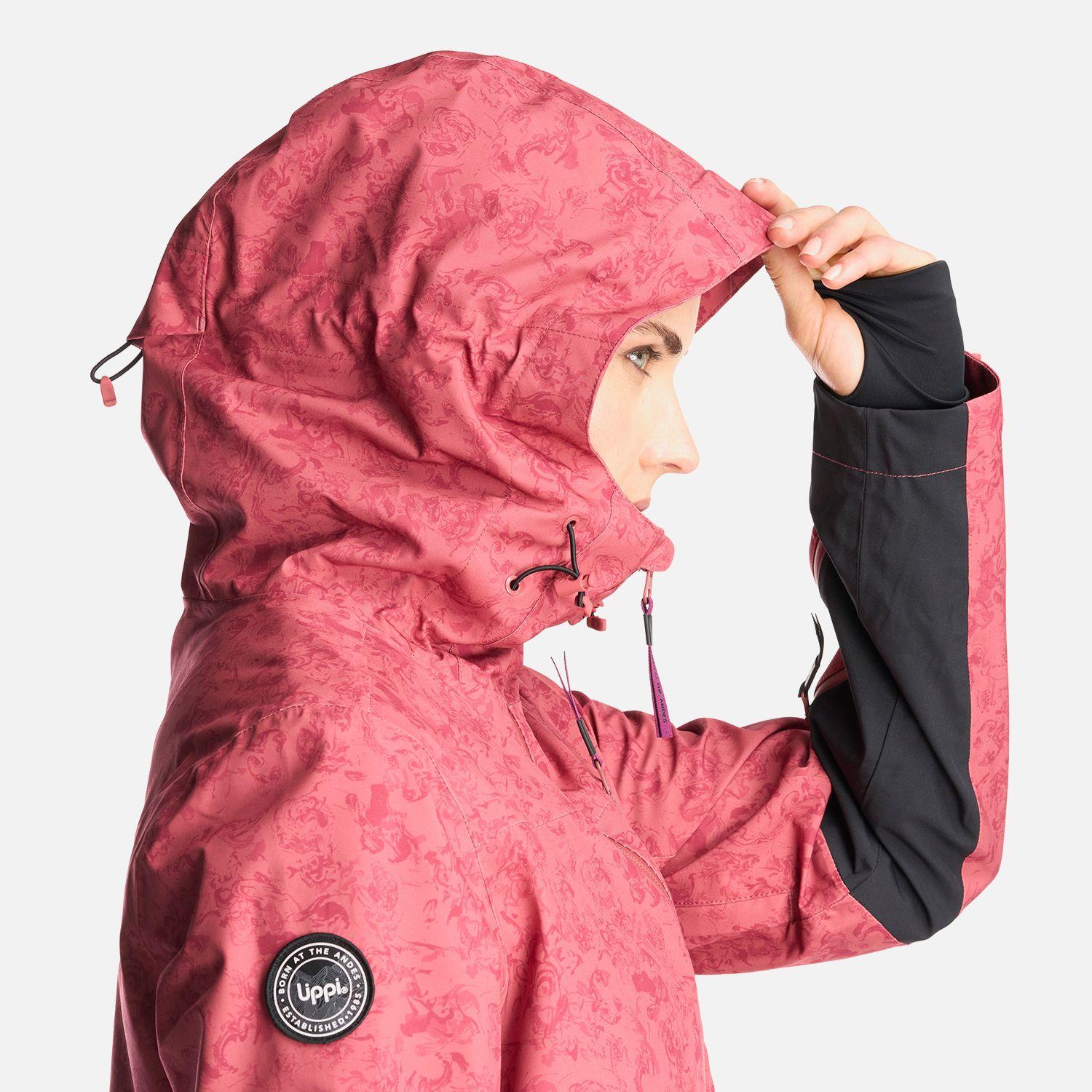 Chaqueta Mujer Sierra Nevada Light B-Dry Hoody Jacket Print rosa Lippi-5