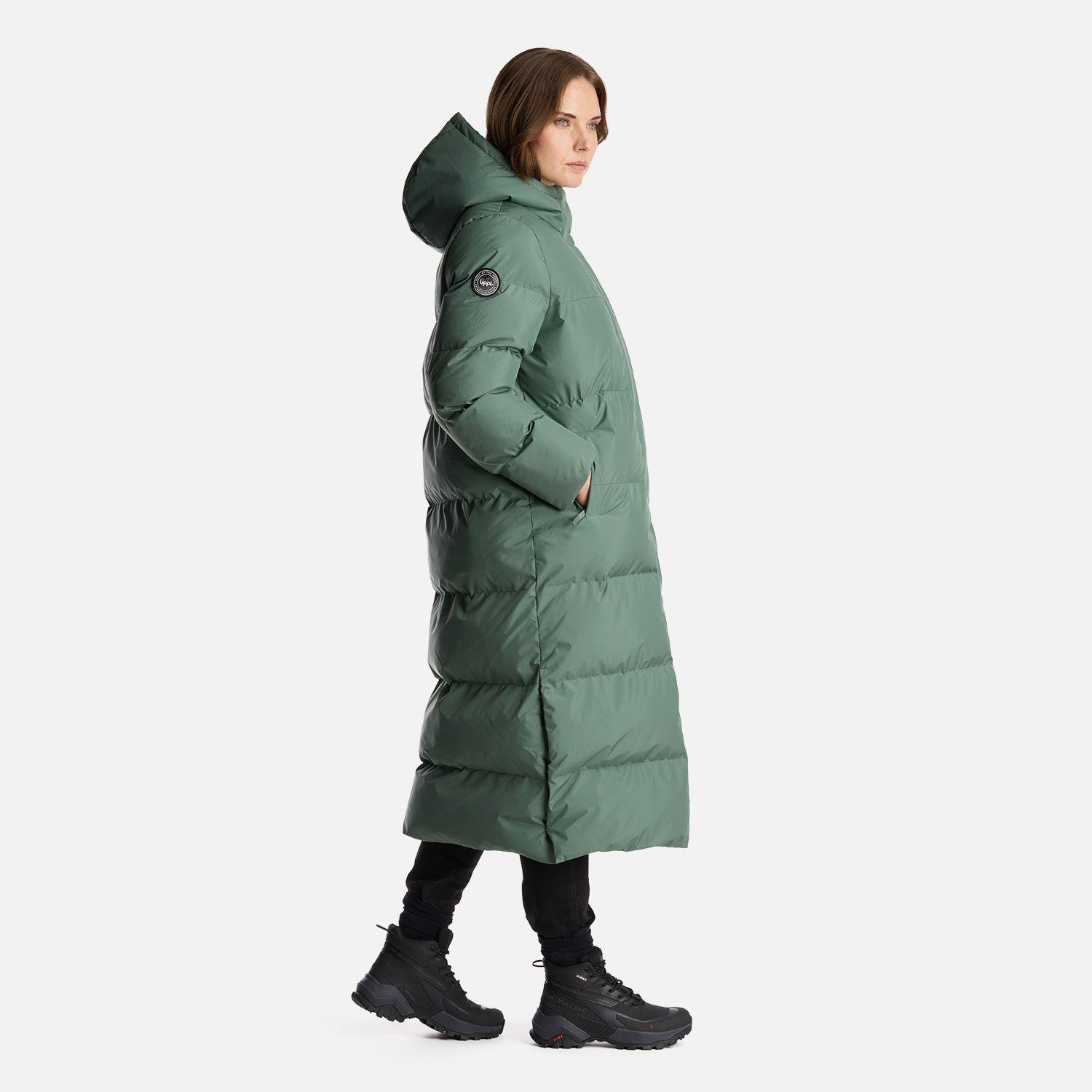 Chaqueta Mujer Long And Warm Steam Pro Hoody Jacket Verde Musgo Lippi-3
