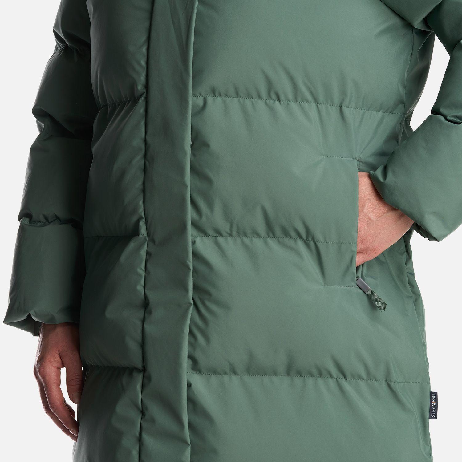 Chaqueta Mujer Long And Warm Steam Pro Hoody Jacket Verde Musgo Lippi-6