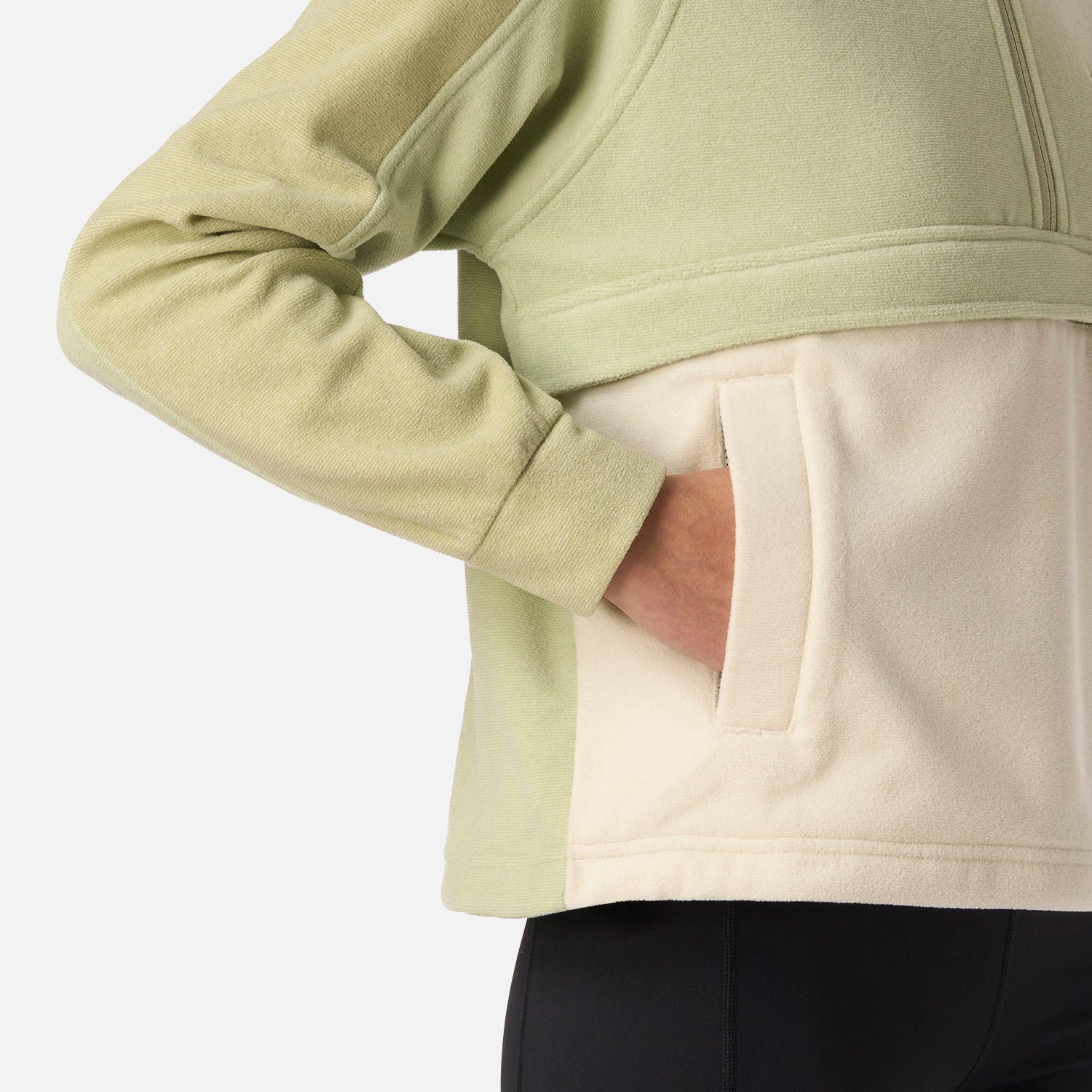 Polar Teen Girl Fireplace 1/4 Zip Sweatshirt Verde manzana Lippi V26-5