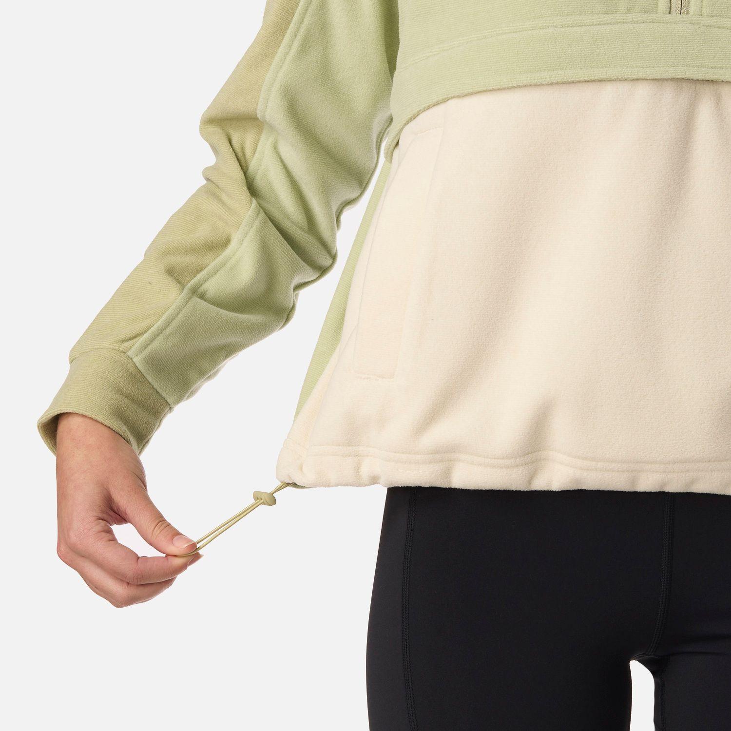 Polar Teen Girl Fireplace 1/4 Zip Sweatshirt Verde manzana Lippi V26-6
