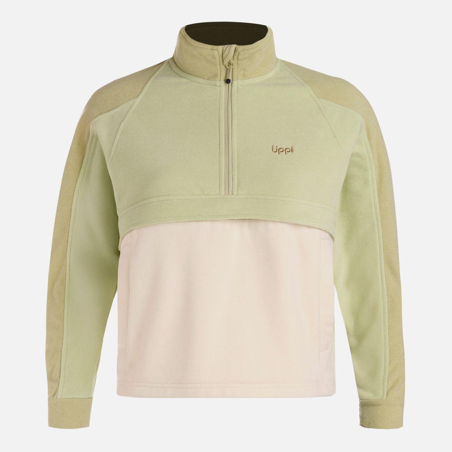 Polar Teen Girl Fireplace 1/4 Zip Sweatshirt Verde manzana Lippi V26-8