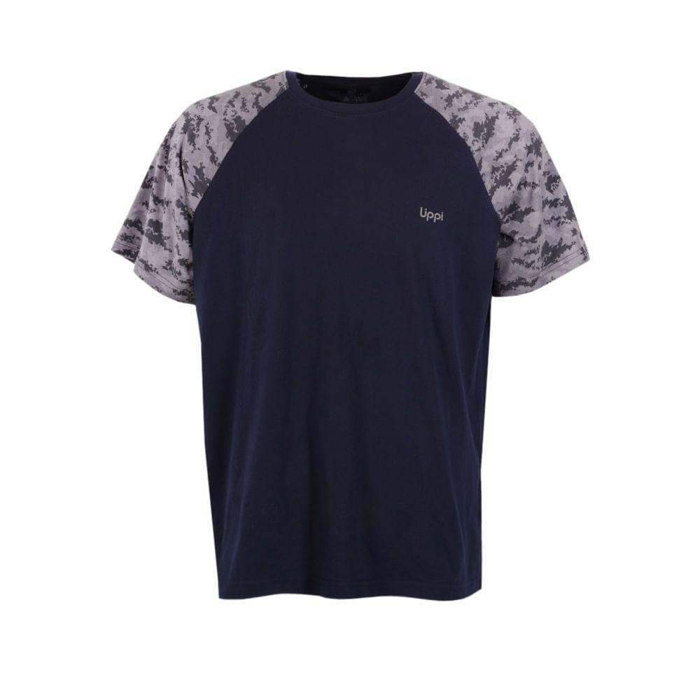 Polera Hombre Unafraid Cotton T-Shirt Short Sleeve Azul Noche Lippi-0