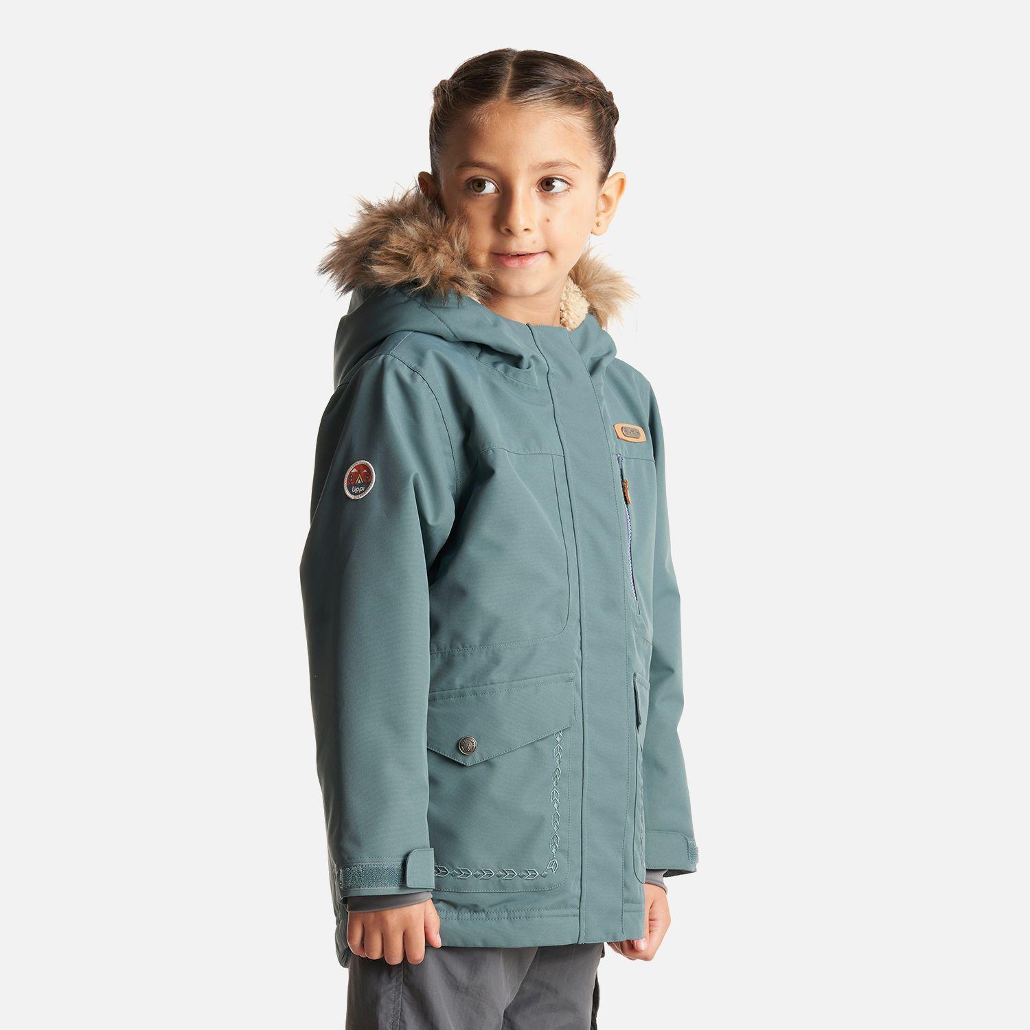 Chaqueta Niña Roble B-Dry Hoody Jacket Verde Grisaceo Lippi I23-2