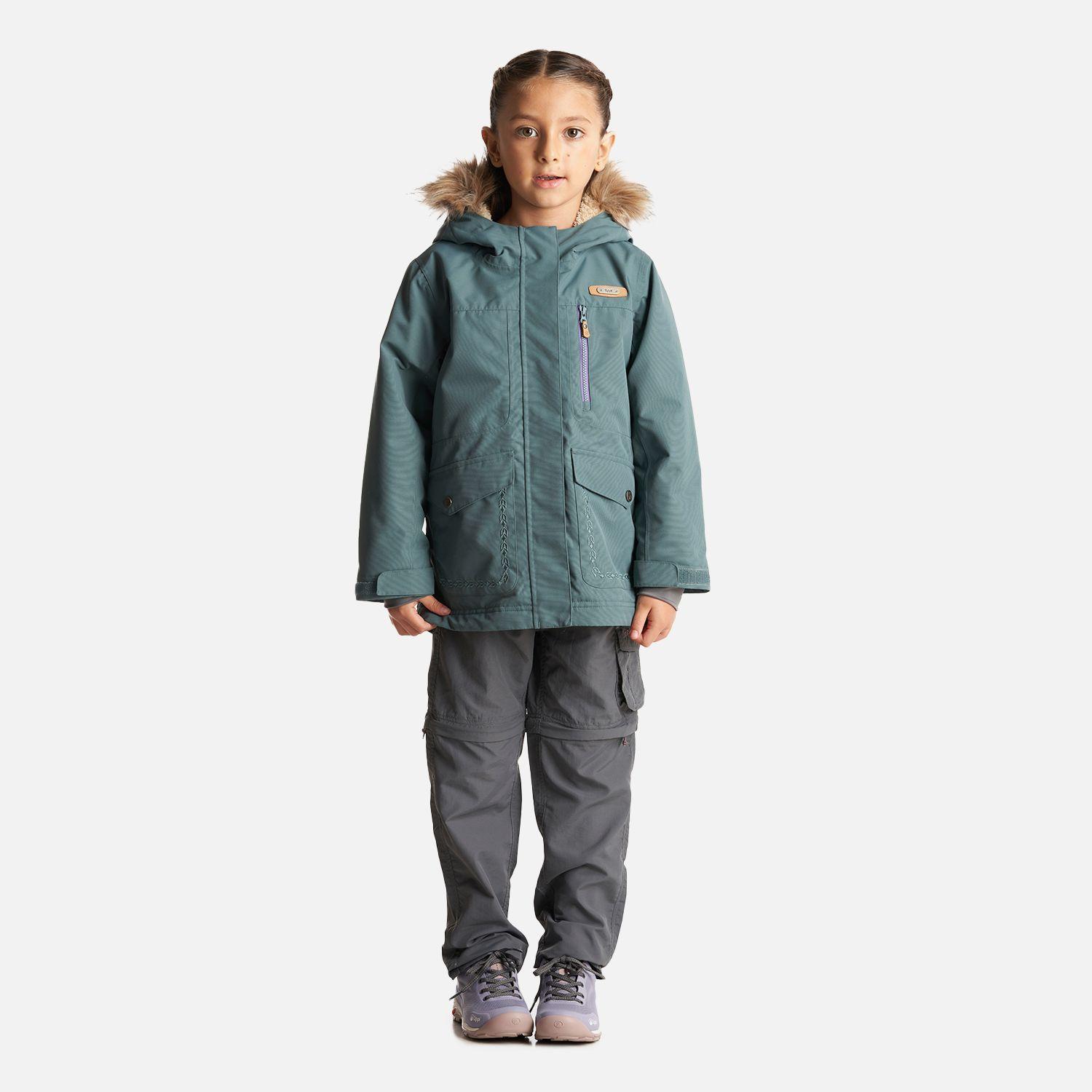 Chaqueta Niña Roble B-Dry Hoody Jacket Verde Grisaceo Lippi I23-6