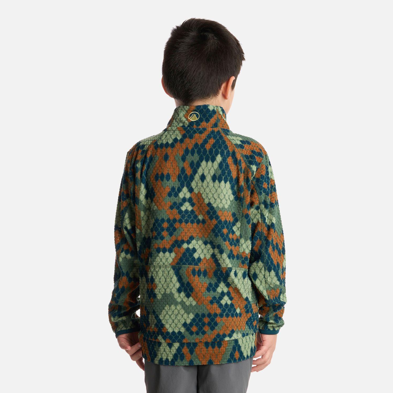 Polerón Niño Saltamontes Nano-F 14 Zip Print Verde Lippi-2