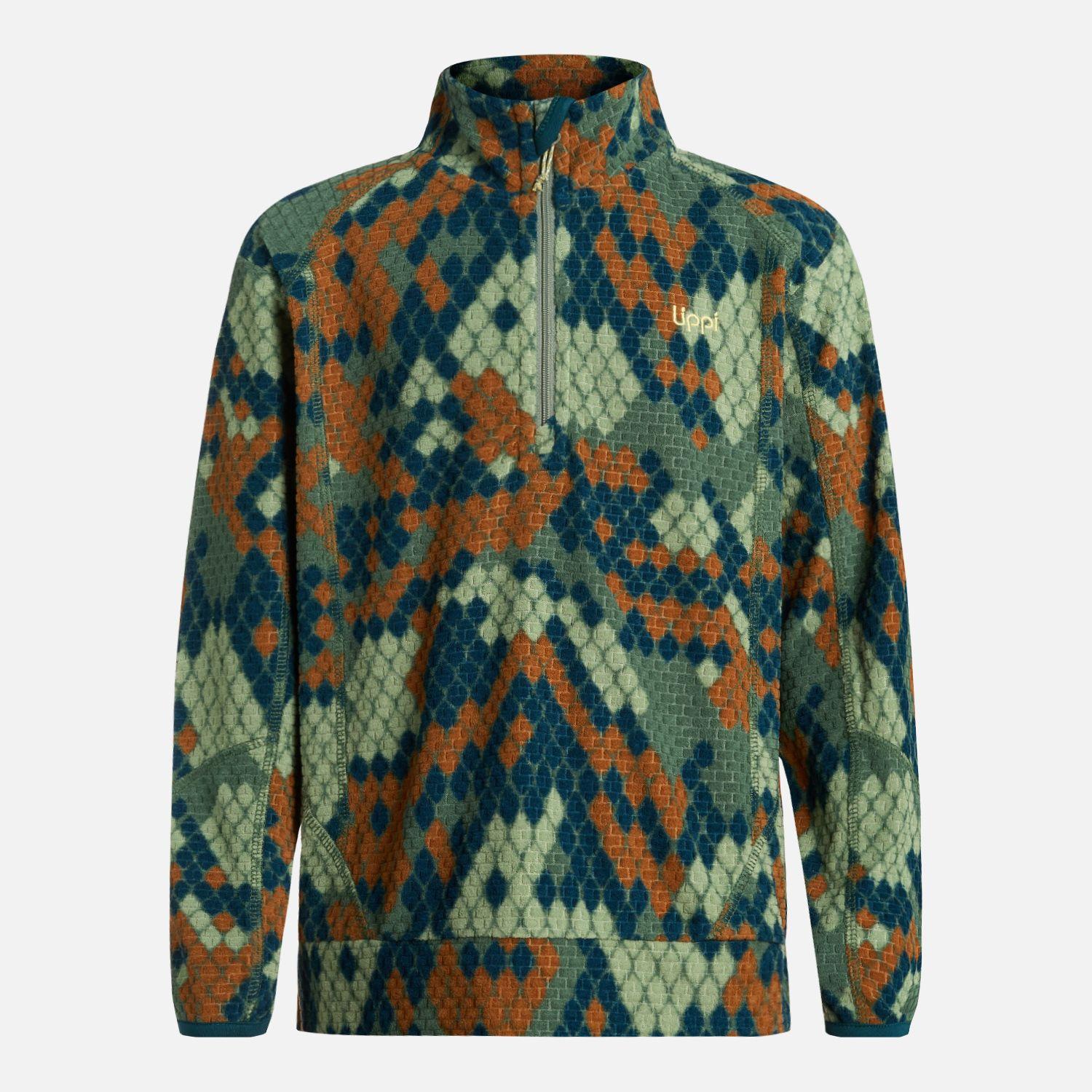 Polerón Niño Saltamontes Nano-F 14 Zip Print Verde Lippi-5