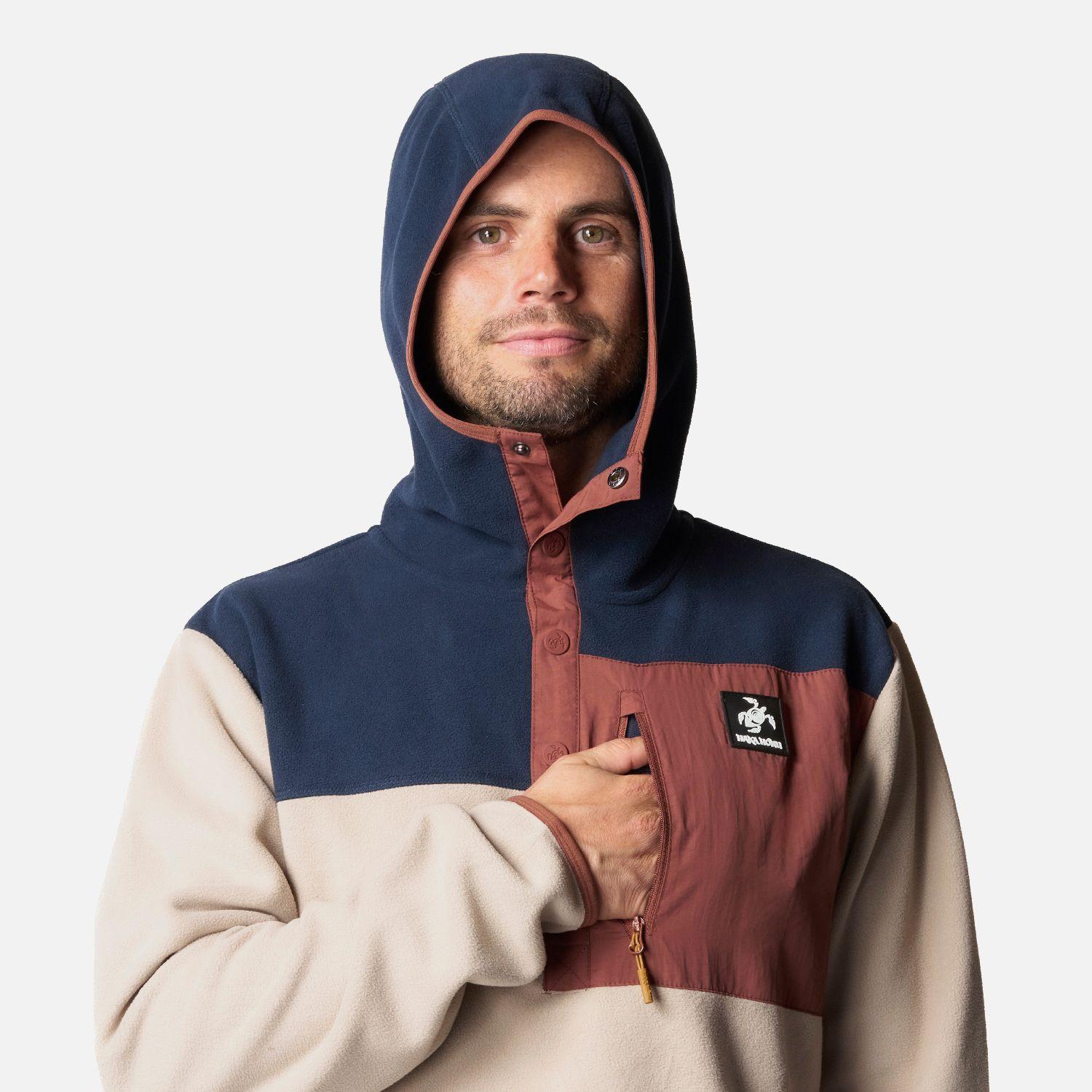 Polar Hombre Tokerau Hoody Taupe Haka Honu-3