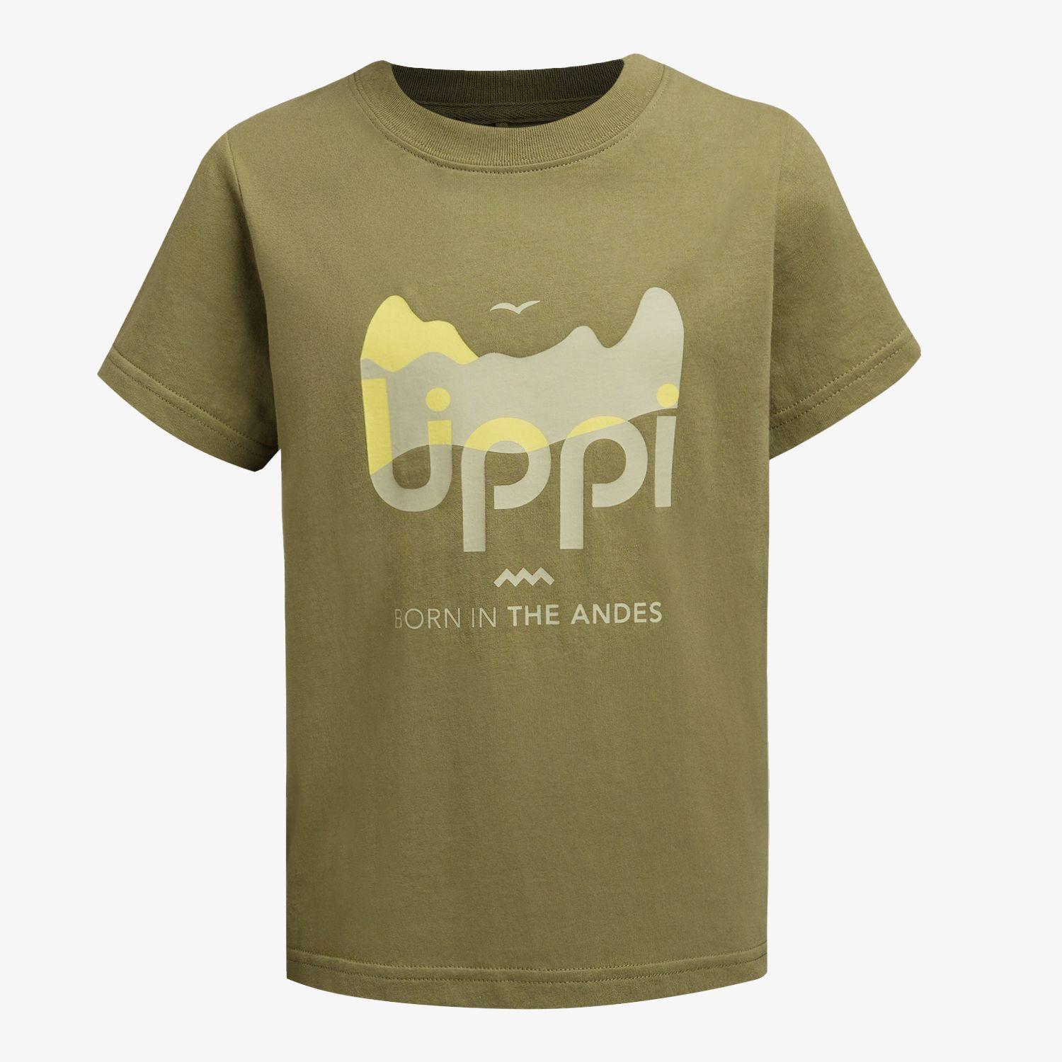 Polera Niño Logo Lippi T-shirt Verde Lippi V26-4