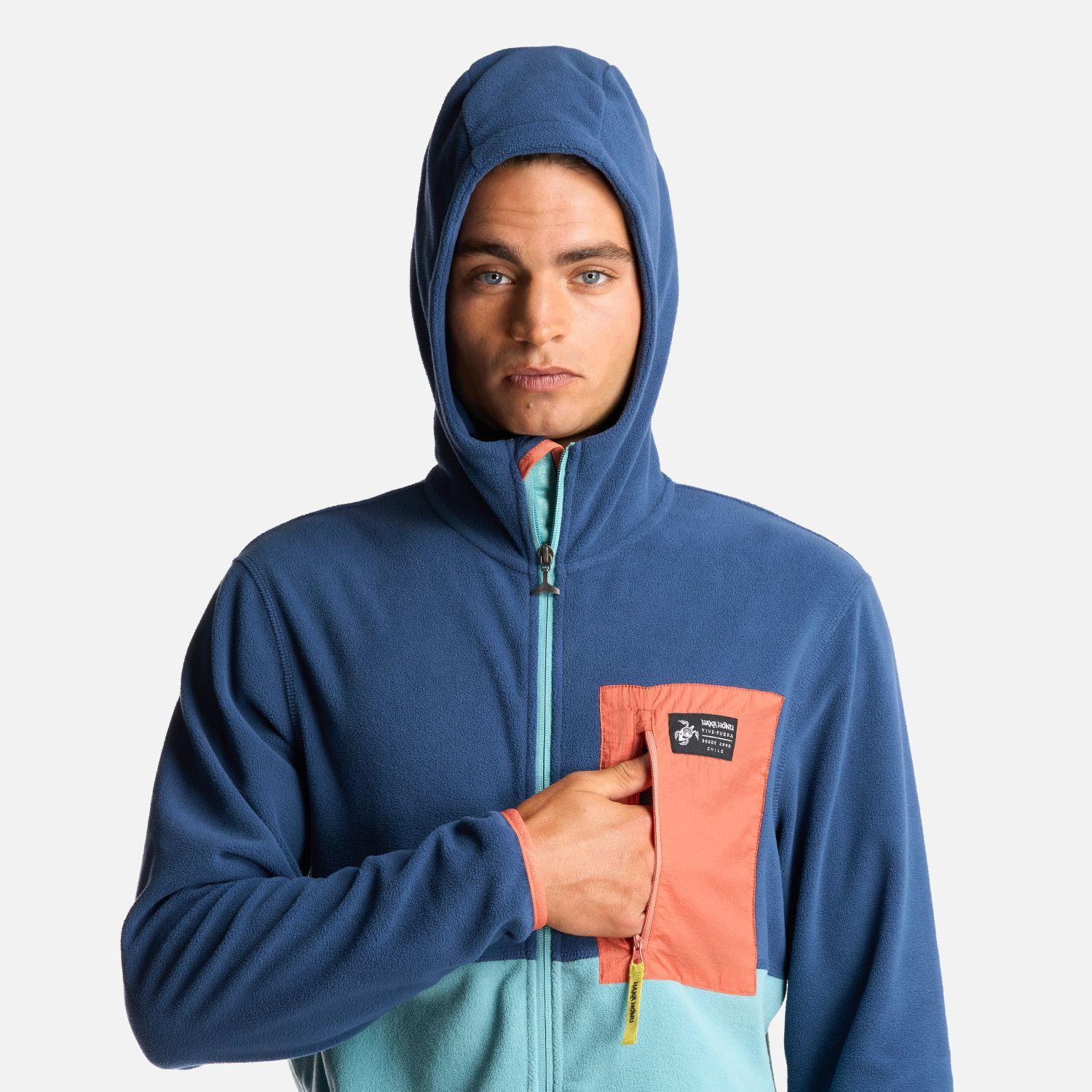 Poleron Hombre Leñero Azul Oscuro Haka Honu-4