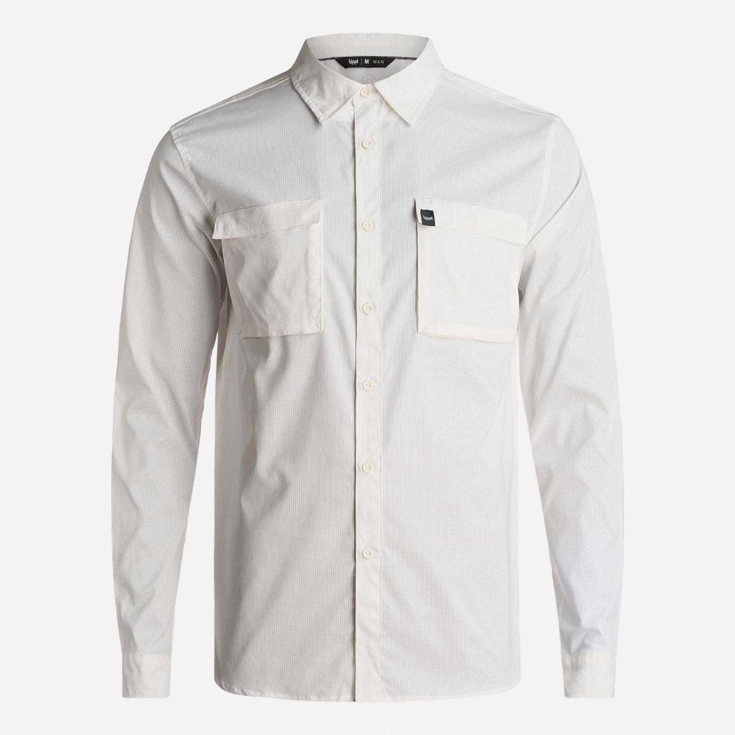 Camisa Hombre Rosselot Long Sleeve Q-Dry Shirt Blanco Lippi I24-0