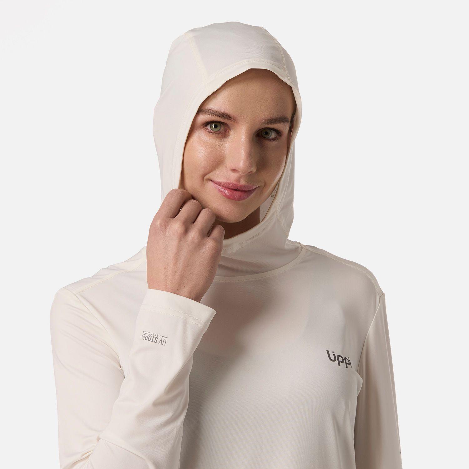 Polera Mujer Sun Protection T-Shirt Blanco Lippi V26-3