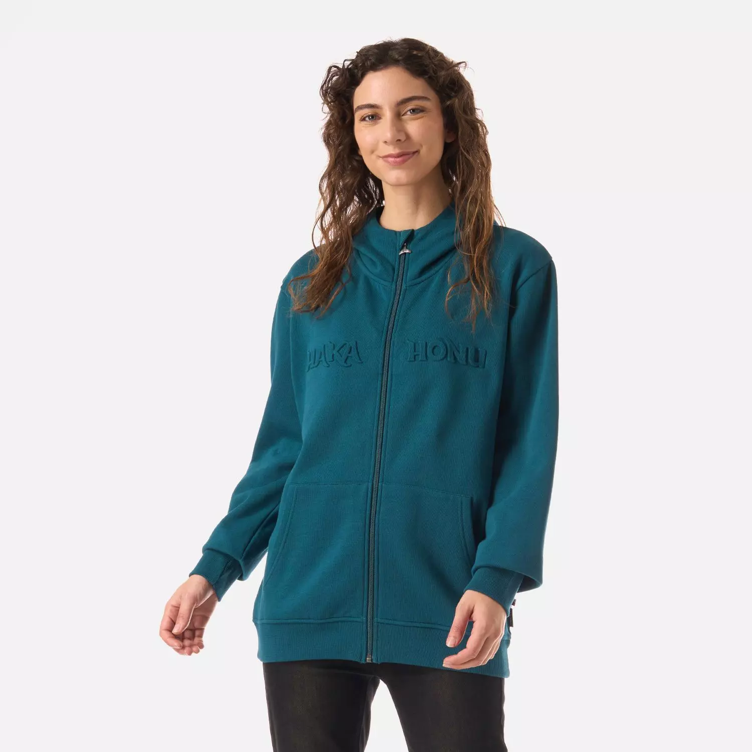 Polerón Mujer Motomami Full Zip Petroleo Oscuro Haka Honu V26-0