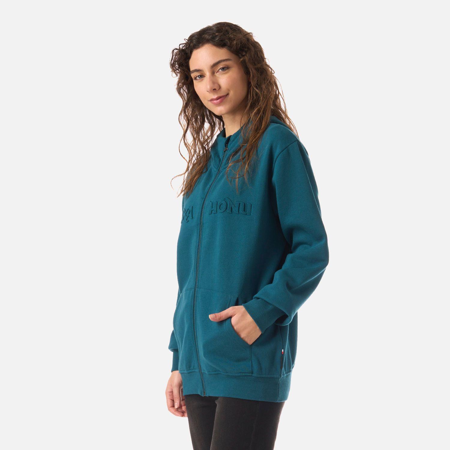 Polerón Mujer Motomami Full Zip Petroleo Oscuro Haka Honu V26-1