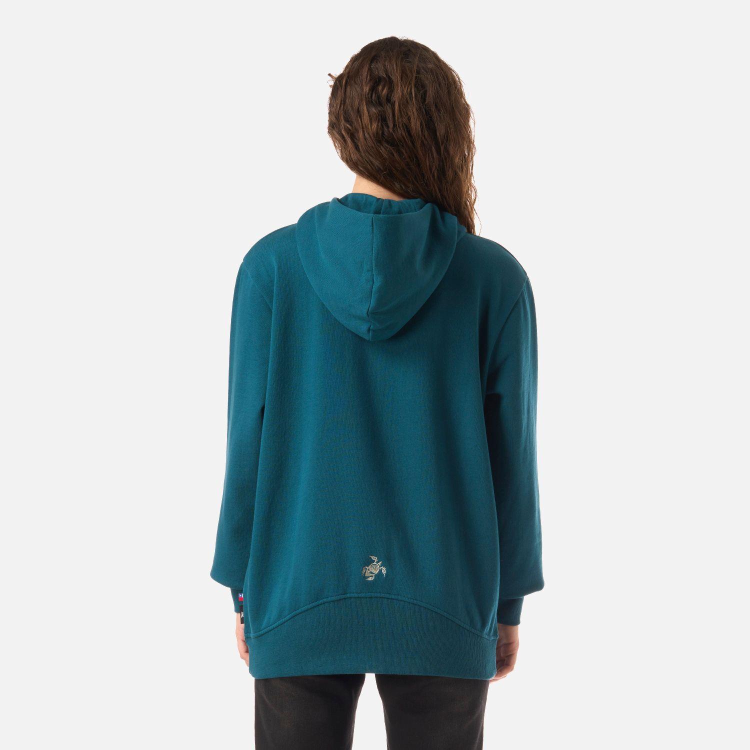 Polerón Mujer Motomami Full Zip Petroleo Oscuro Haka Honu V26-2