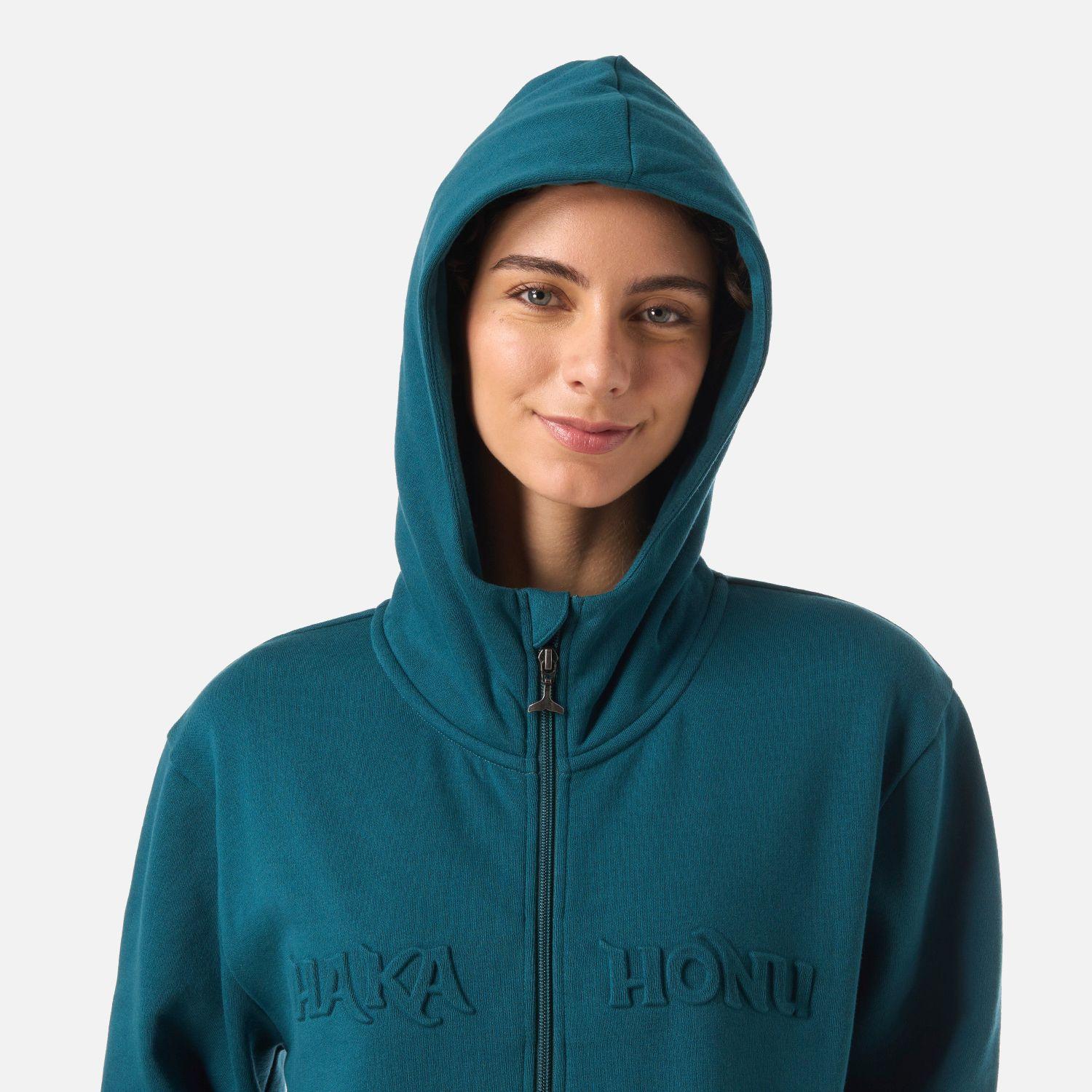 Polerón Mujer Motomami Full Zip Petroleo Oscuro Haka Honu V26-3