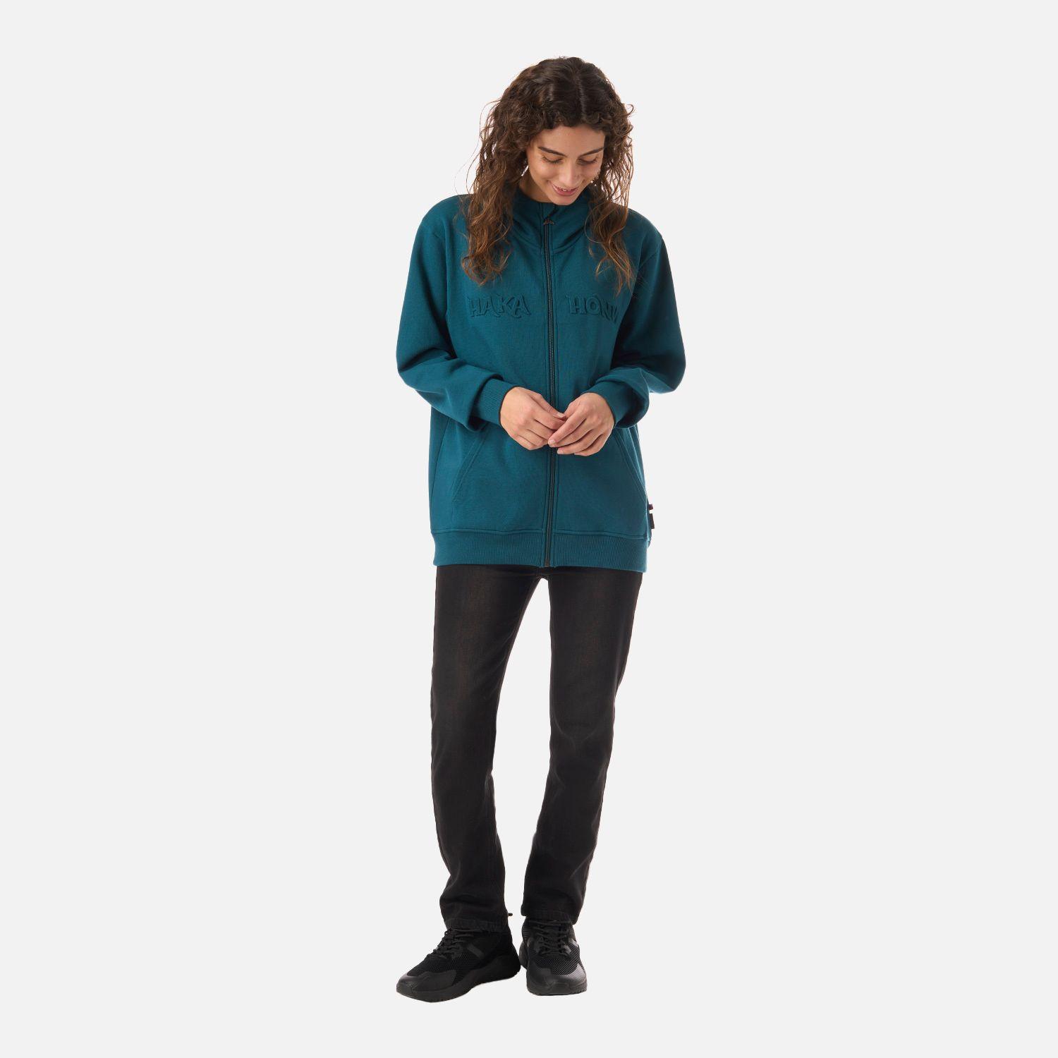 Polerón Mujer Motomami Full Zip Petroleo Oscuro Haka Honu V26-5
