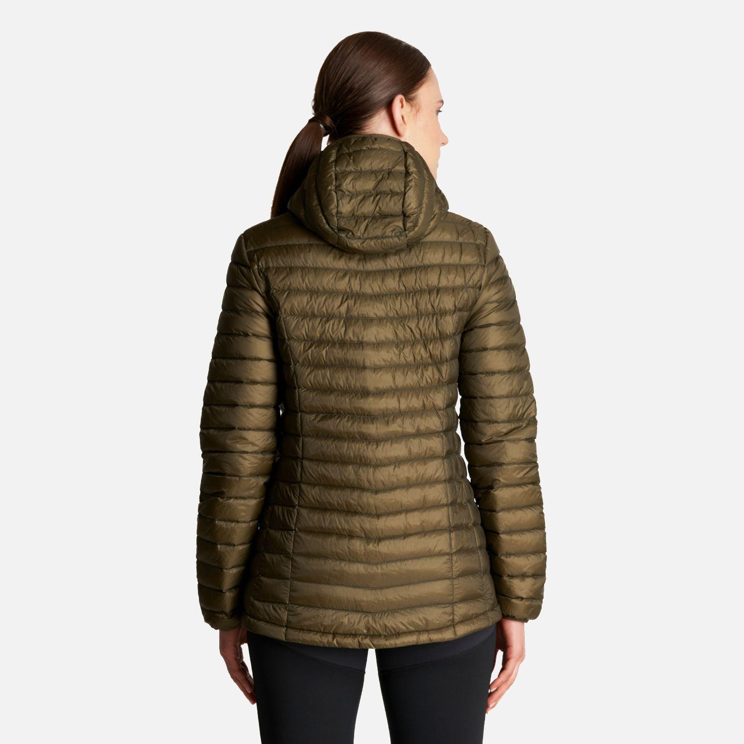 Chaqueta Mujer Peak Down Hoody Jacket Oliva Oscuro Lippi-3