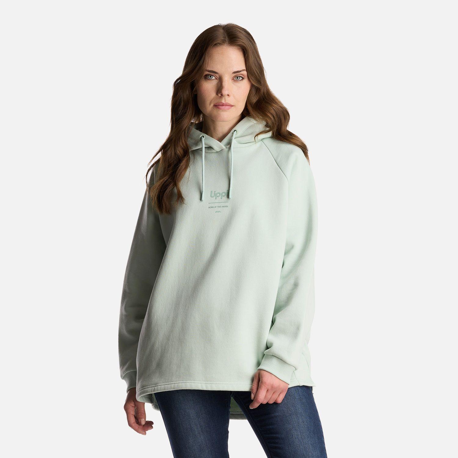 Poleron Mujer Heavy Duty Hoody Sweatshirt Menta Lippi-1