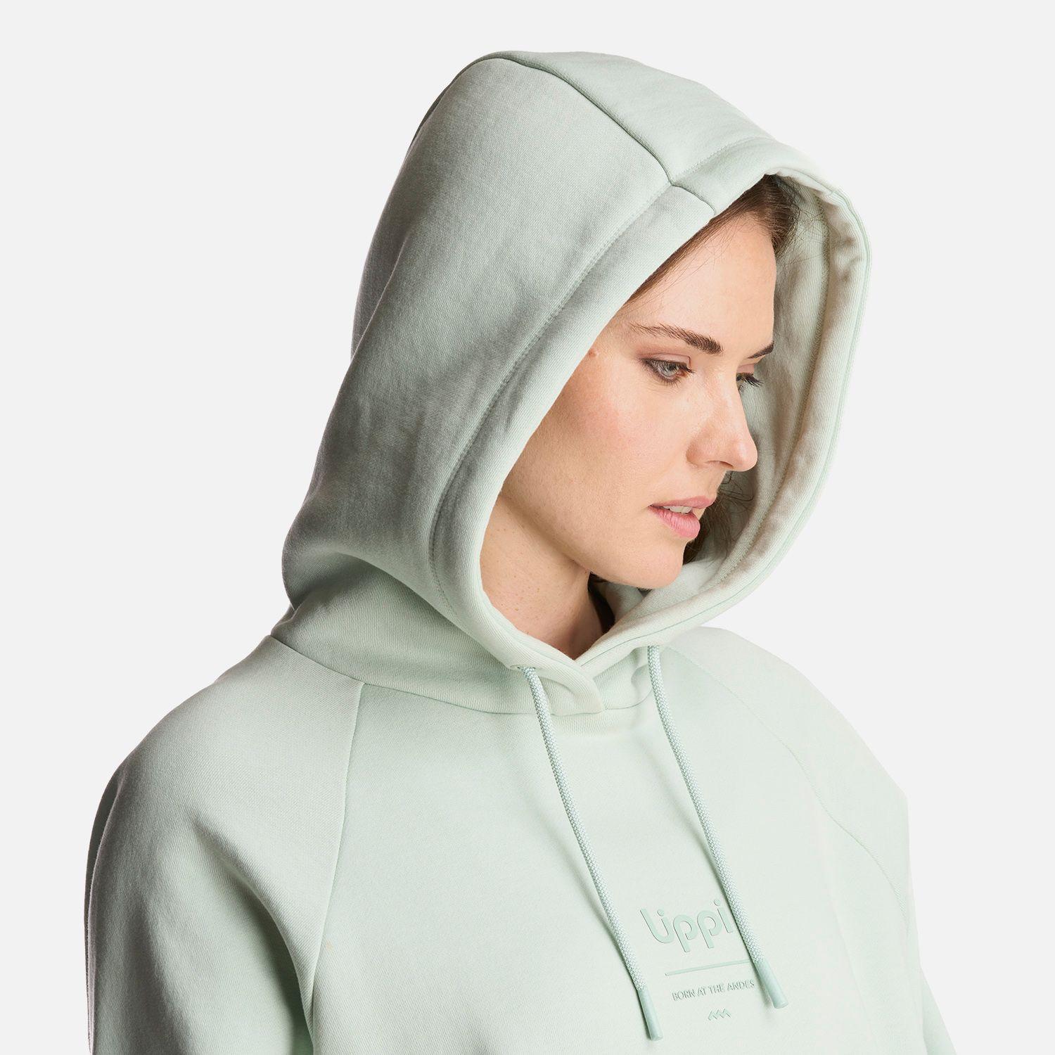 Poleron Mujer Heavy Duty Hoody Sweatshirt Menta Lippi-4