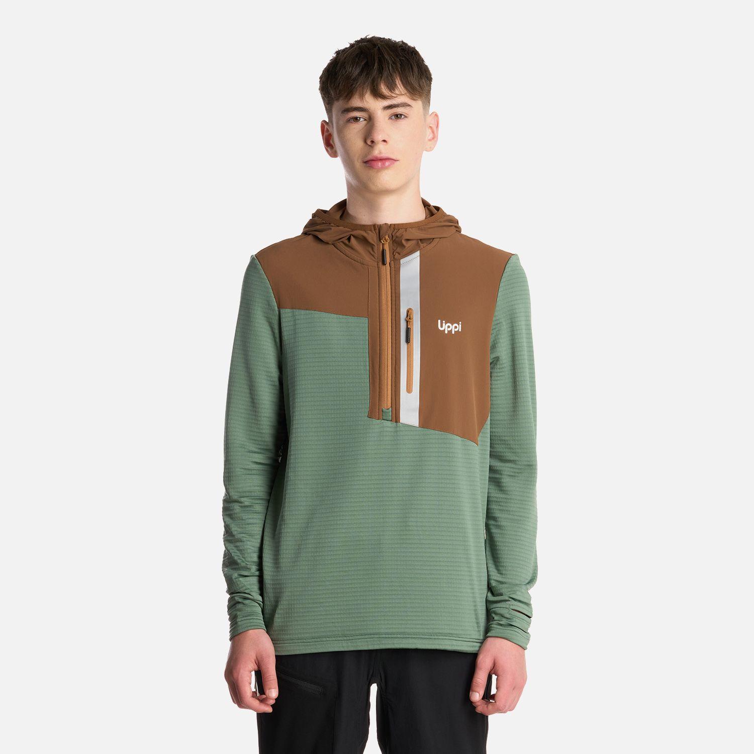Polerón Teen Boy Karova 14 Zip Hoody Jade Oscuro Lippi I25-0