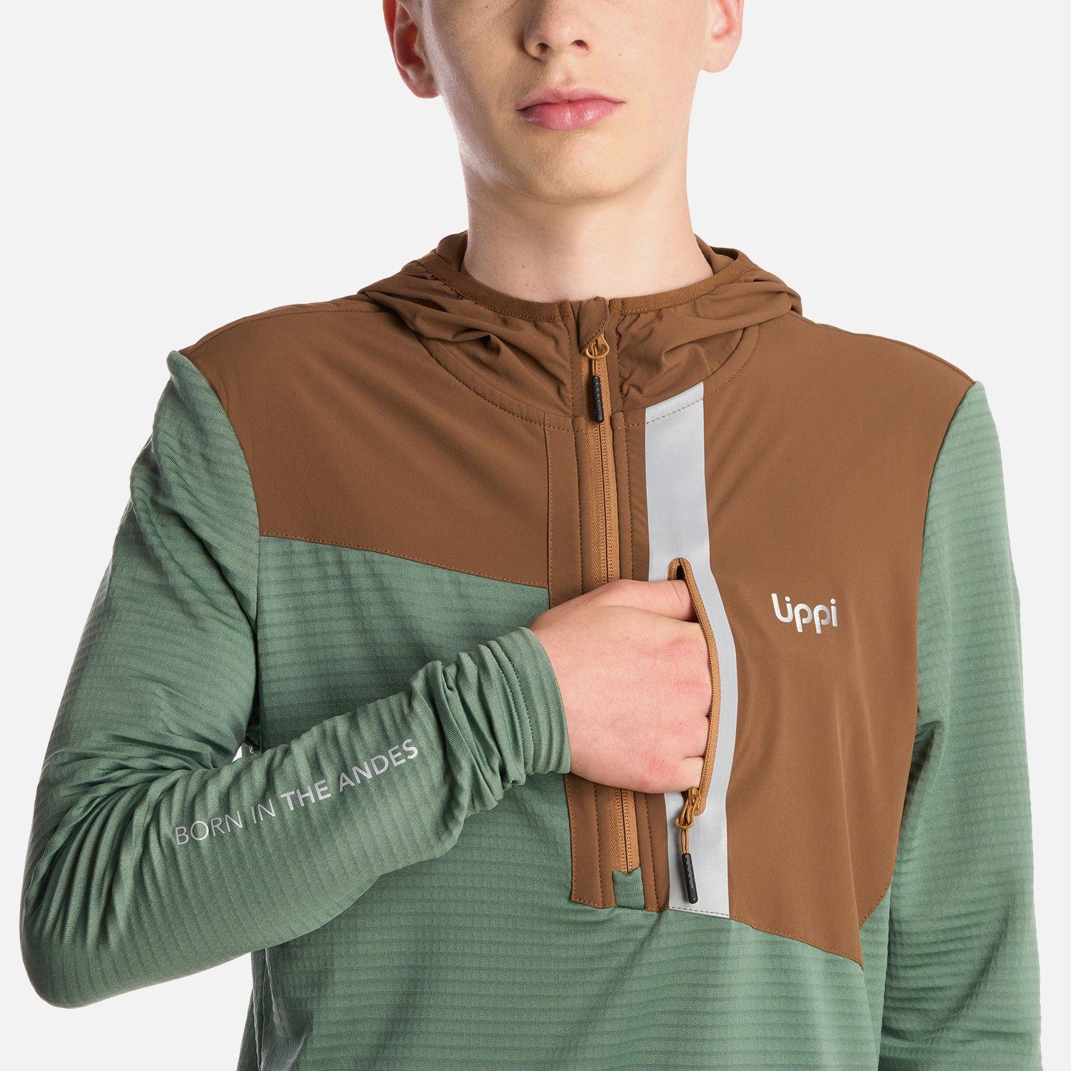 Polerón Teen Boy Karova 14 Zip Hoody Jade Oscuro Lippi I25-4