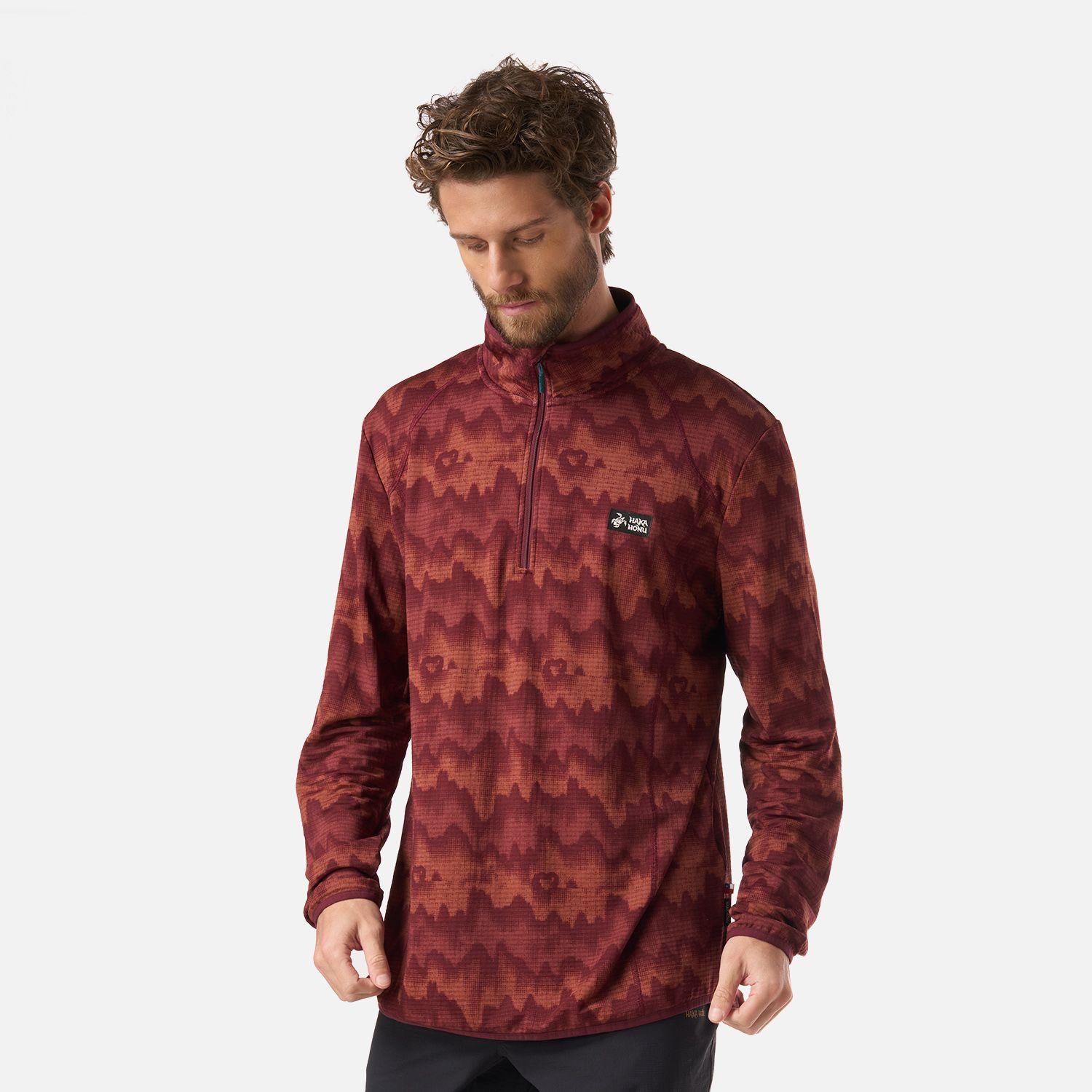 Polerón Hombre Taina Print Burdeo Haka Honu V26-1