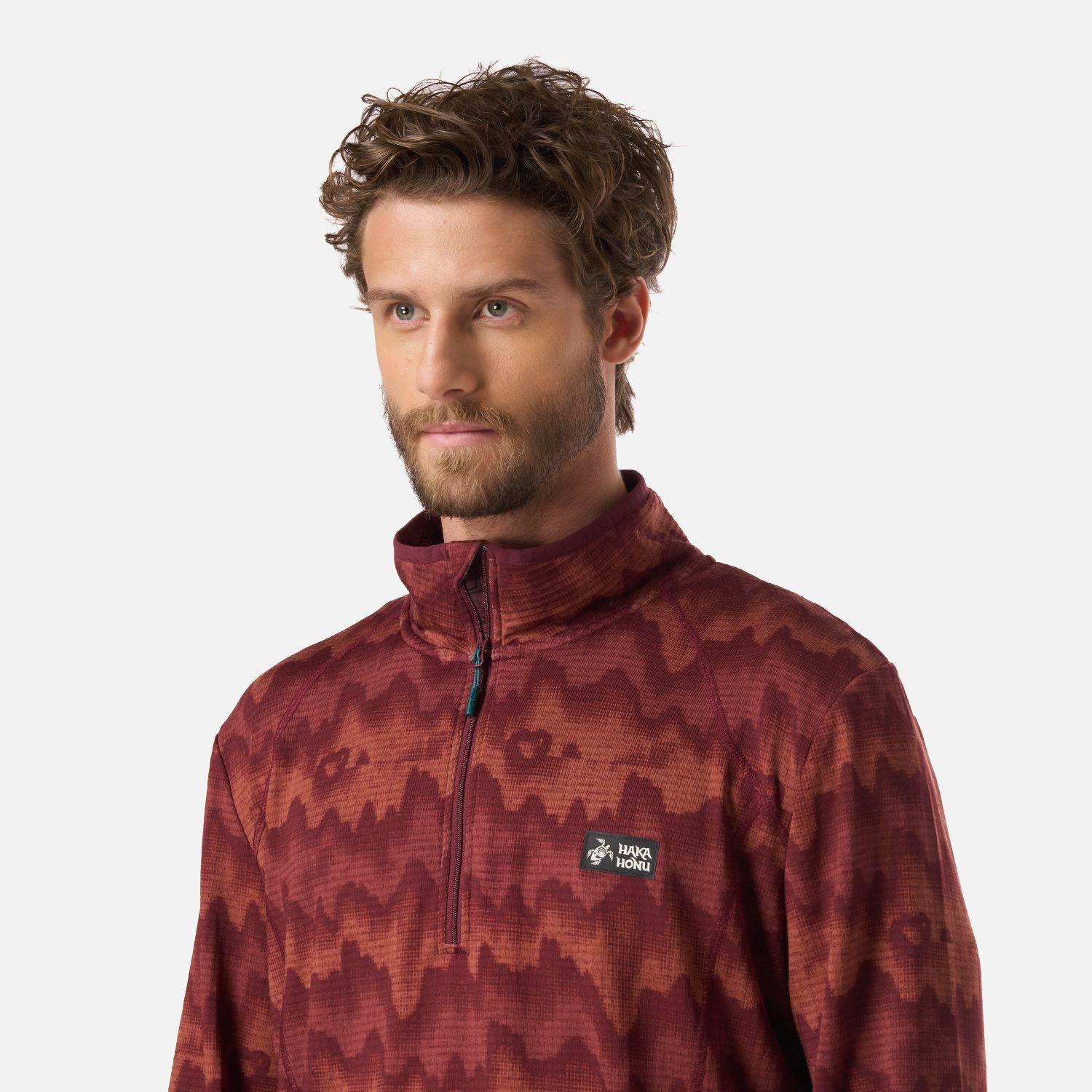 Polerón Hombre Taina Print Burdeo Haka Honu V26-3